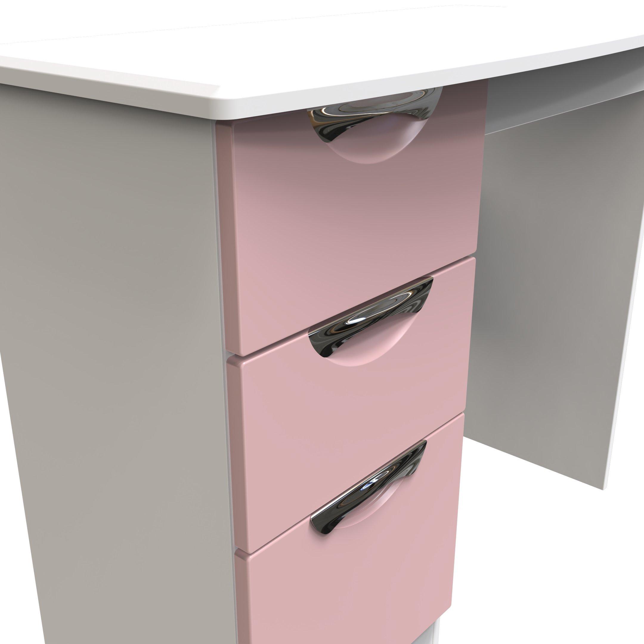 Kobe Pink & Whi - Welcome Furniture - Camden Vanity - Ready Assembled - 4