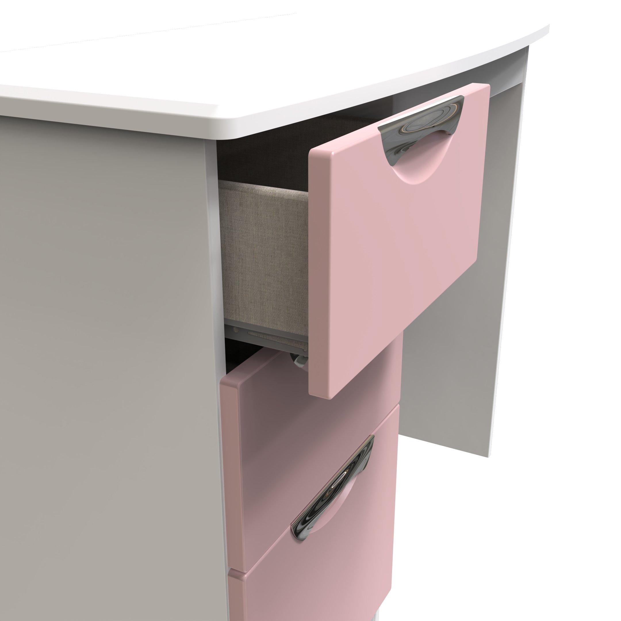 Kobe Pink & Whi - Welcome Furniture - Camden Vanity - Ready Assembled - 5