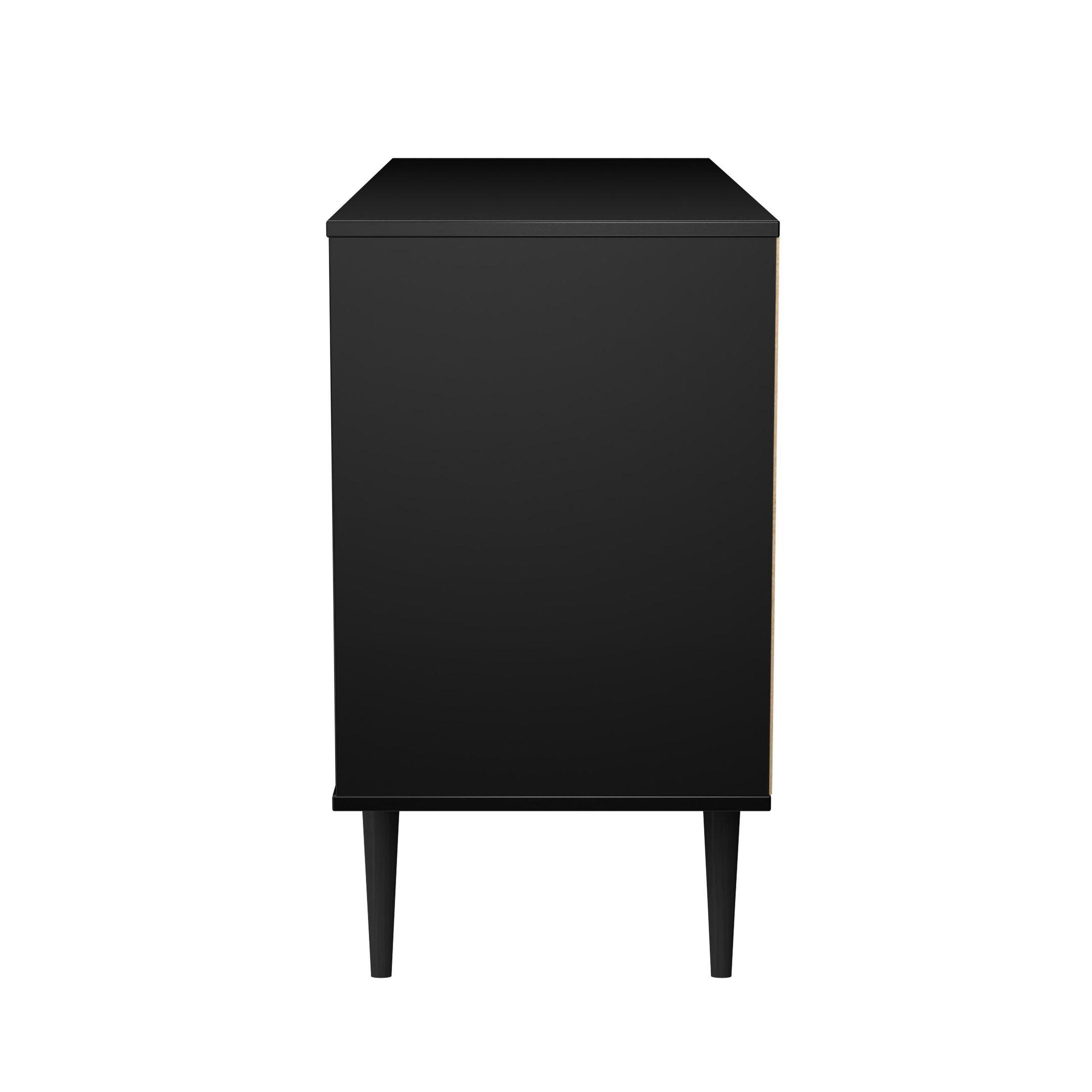 Slatted Oak & B - Welcome Furniture - Fiji 6 Drawer Chest - Ready Assembled - 3