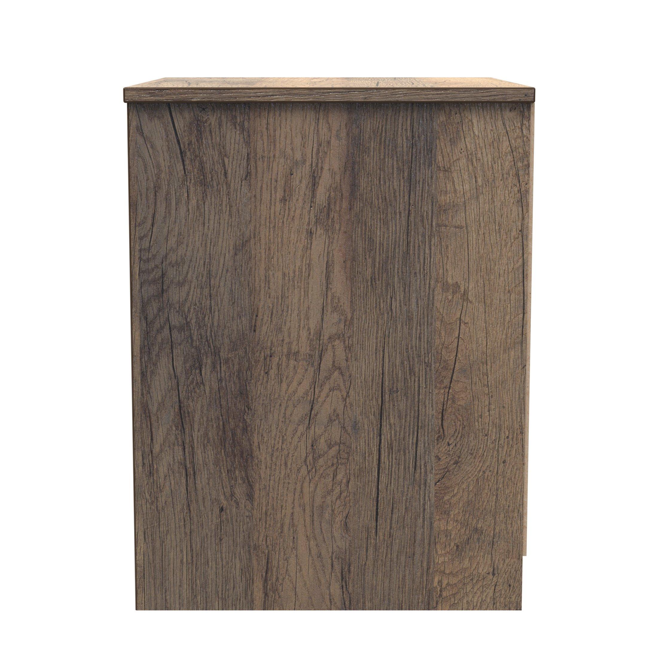 White Matt & Vi - Welcome Furniture - Nashville 2 Drawer Bedside Cabinet - 3