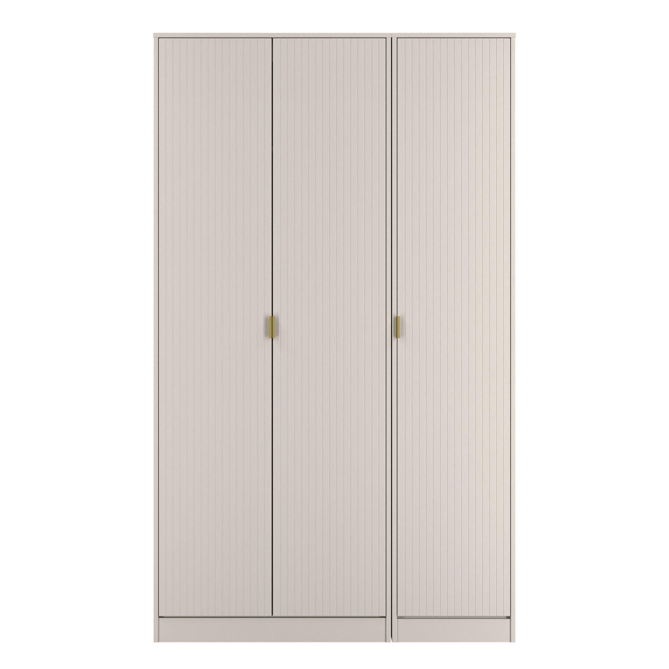 Welcome Furniture  Linear 3 Door Wardrobe - Ready Assembled - Kashmir Matt - Extra Larg