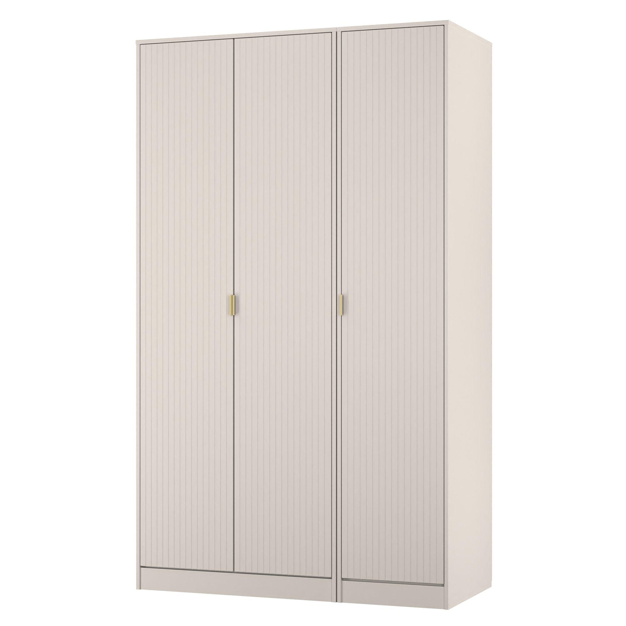 Kashmir Matt - Welcome Furniture - Linear 3 Door Wardrobe - Ready Assembled - 3