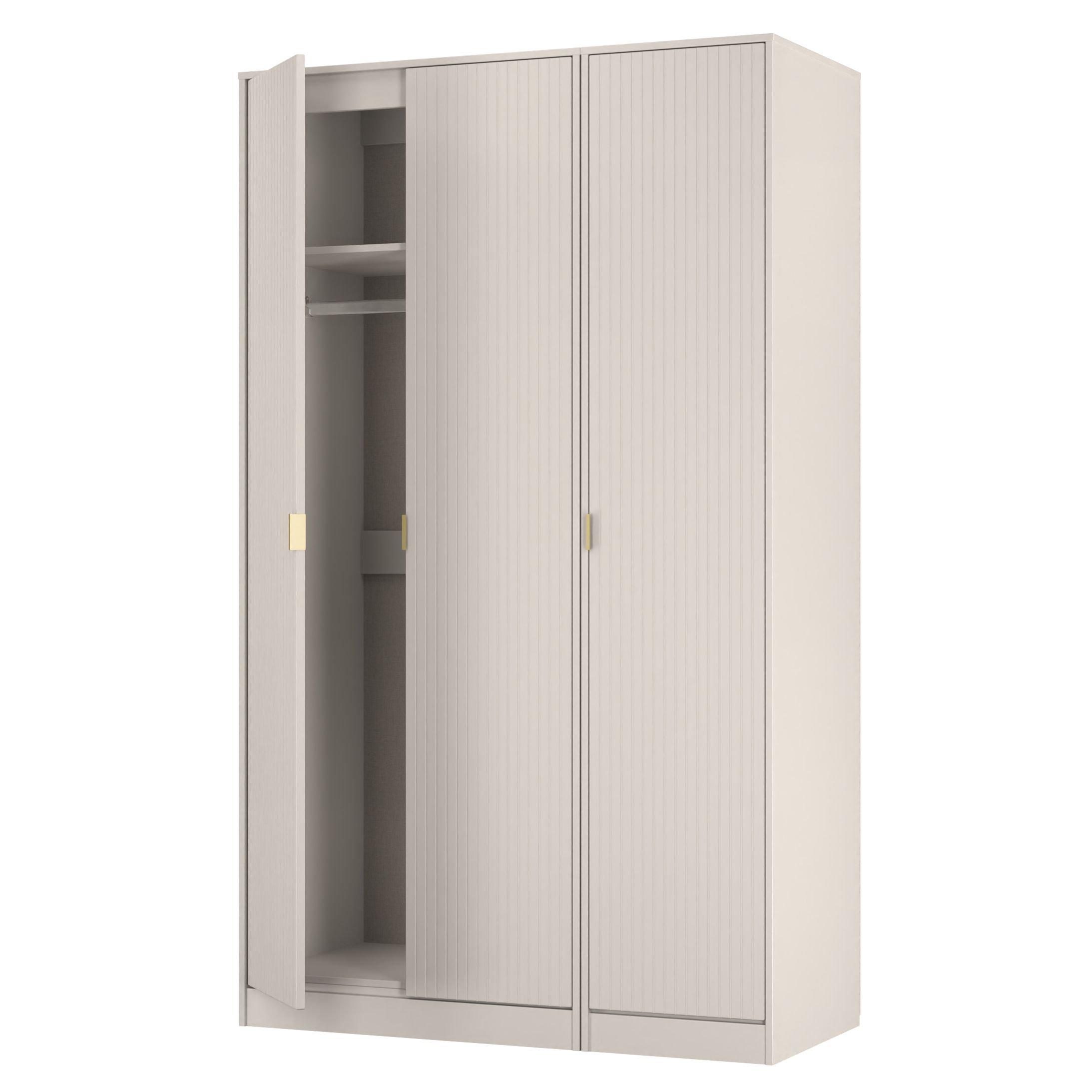 Kashmir Matt - Welcome Furniture - Linear 3 Door Wardrobe - Ready Assembled - 5