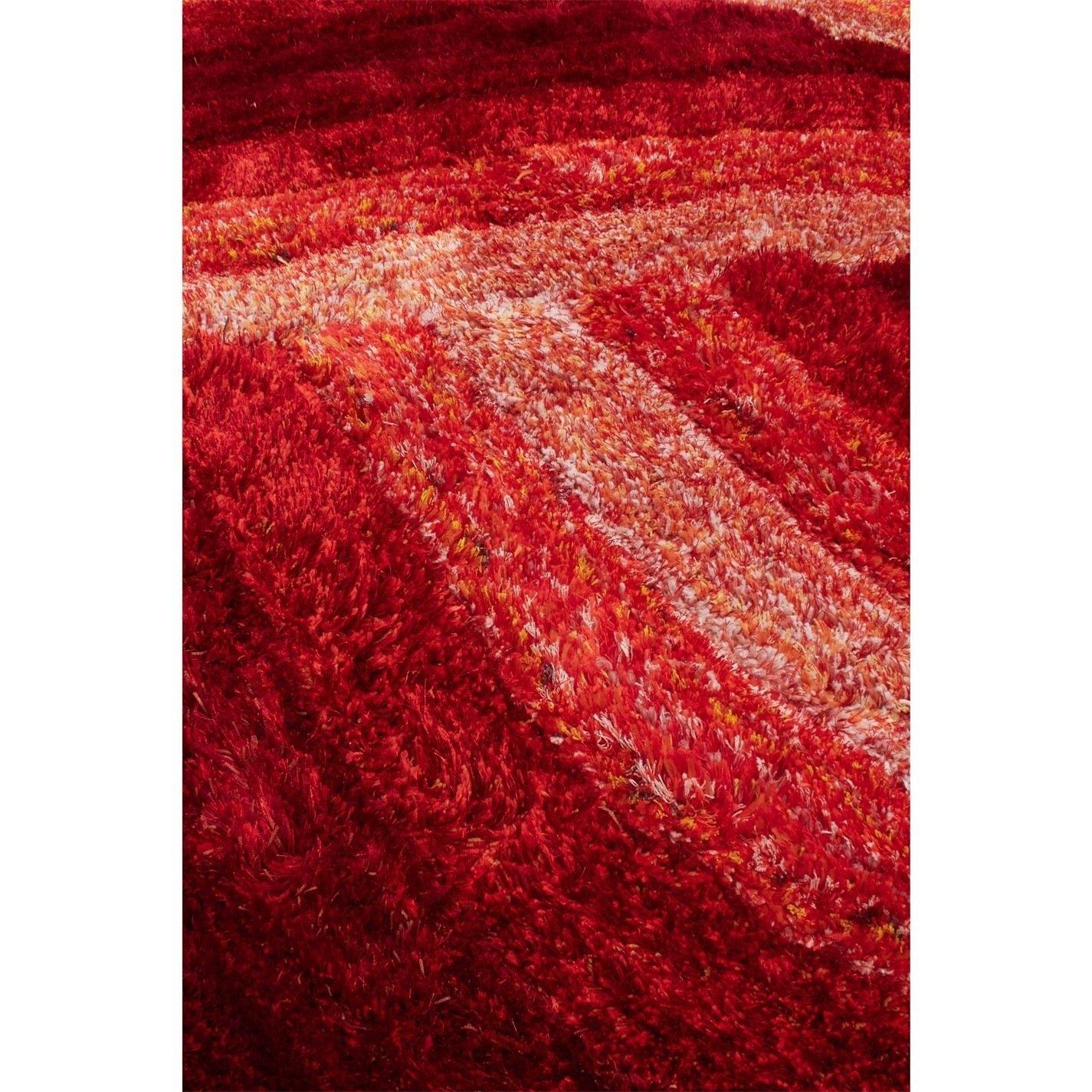 Red - Rugstyle - 3D SHAGGY WAVE 160x230cm - 3