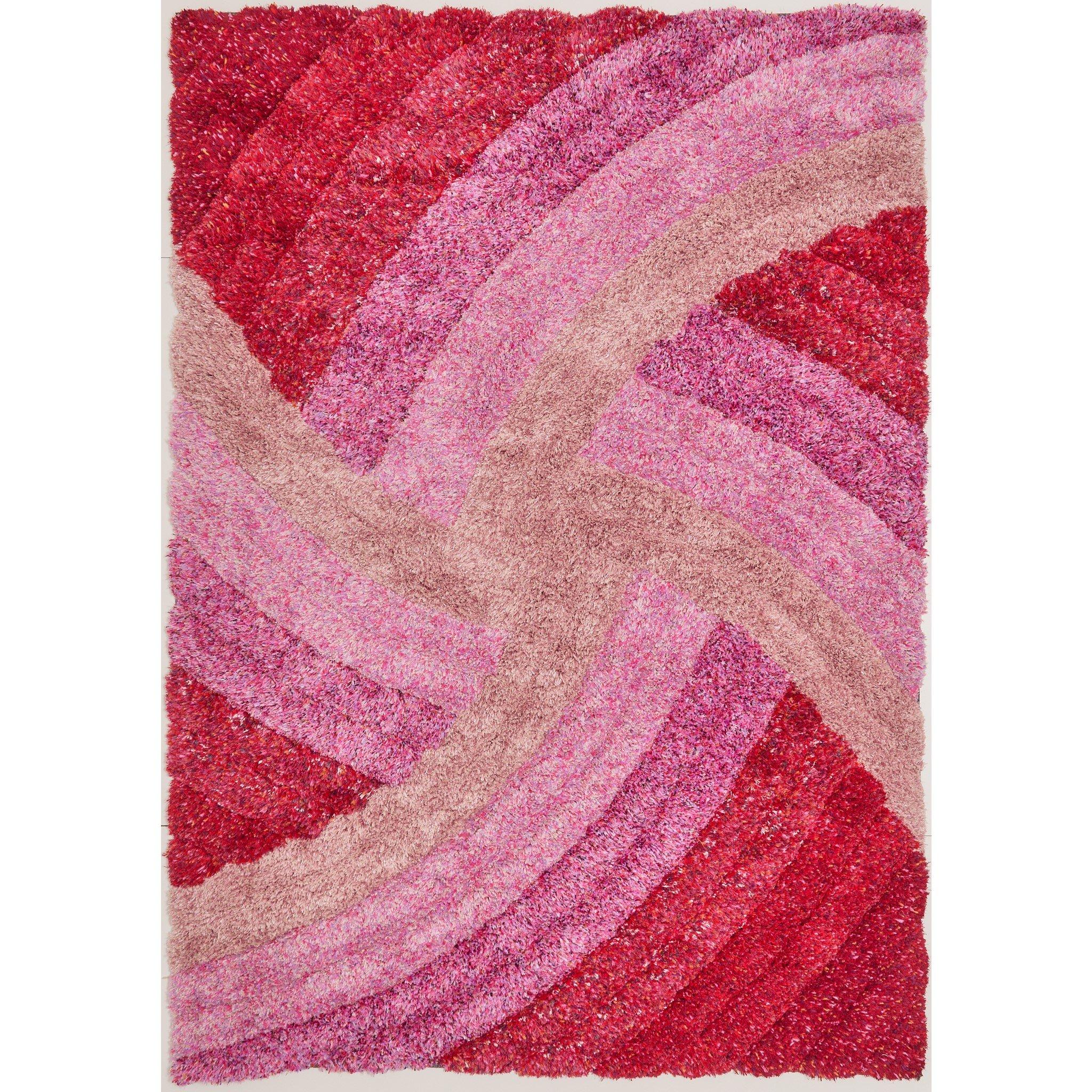 Pink - Rugstyle - 3D SHAGGY STELLA 160x230cm - 2