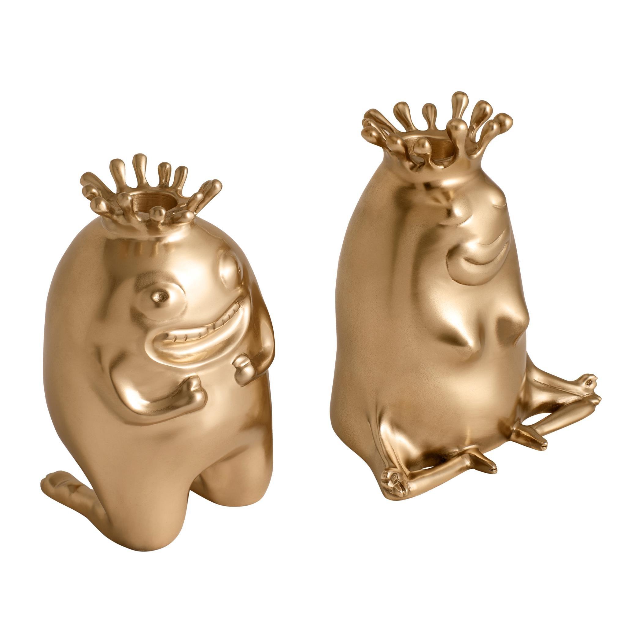 Gold - LObjet - Haas King & Queen Candlestick Holders (Set of 2) - 6