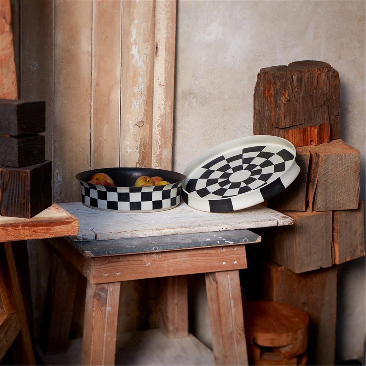 Black/White - LObjet - Damier Platter - 7