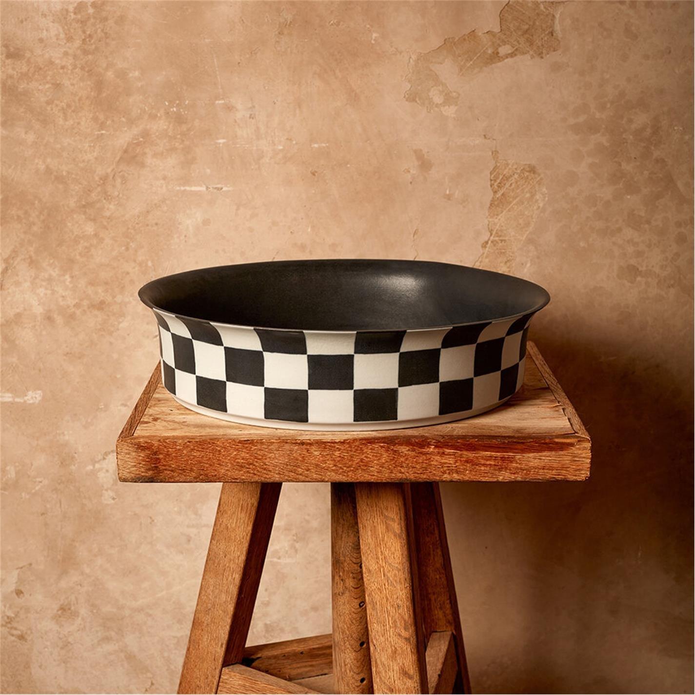Black/White - LObjet - Damier Bowl - 2