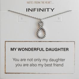 Notes From The Heart NFTH infinity My Wonderful Daughter Pendant