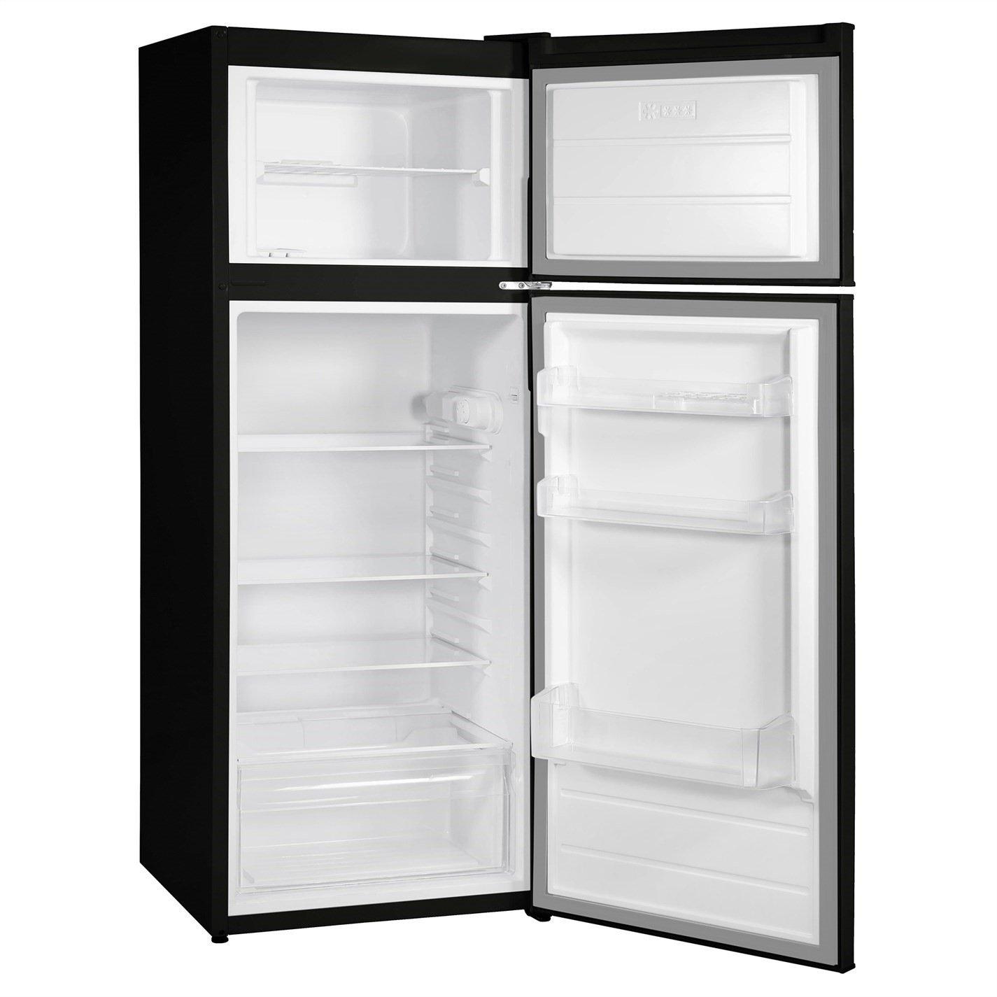 Black - Russell Hobbs - 145cm High Freestanding Fridge Freezer - 8