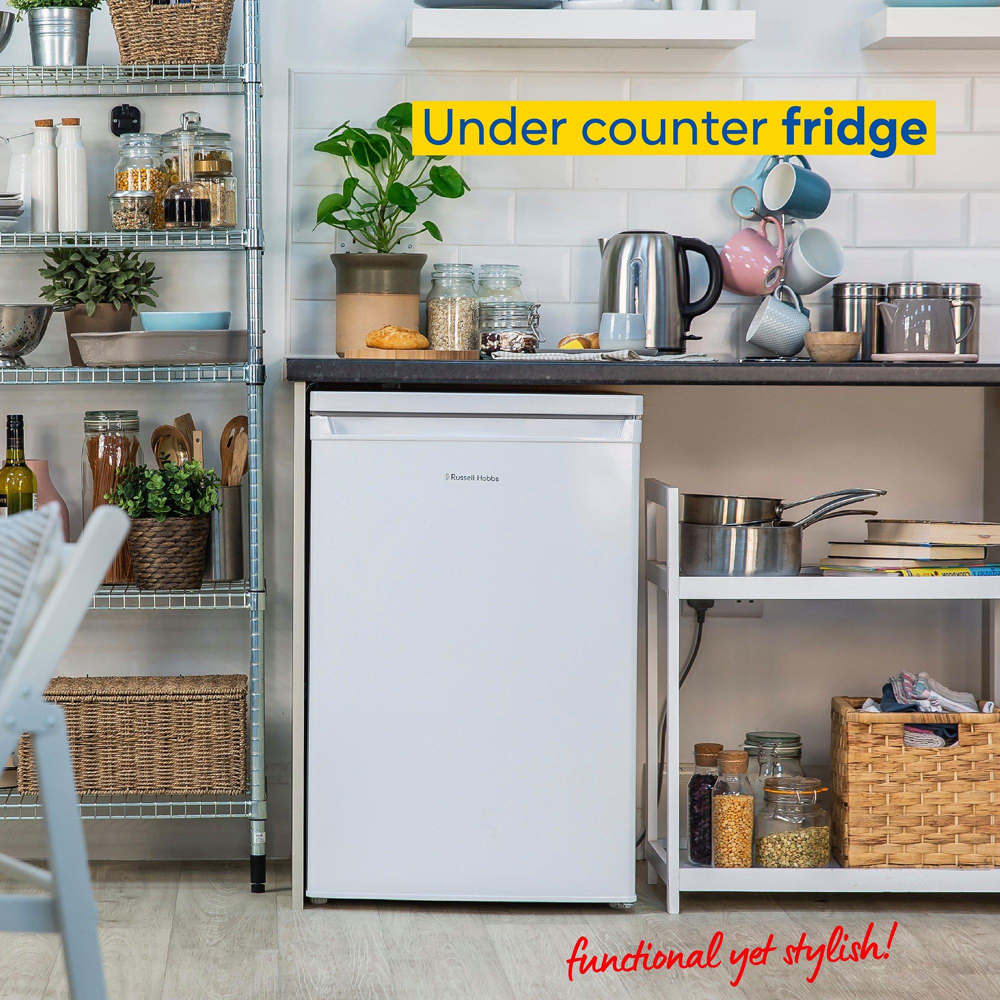 White - Russell Hobbs - RH85UCLF552E1B Under Counter Larder Fridge Black - 5