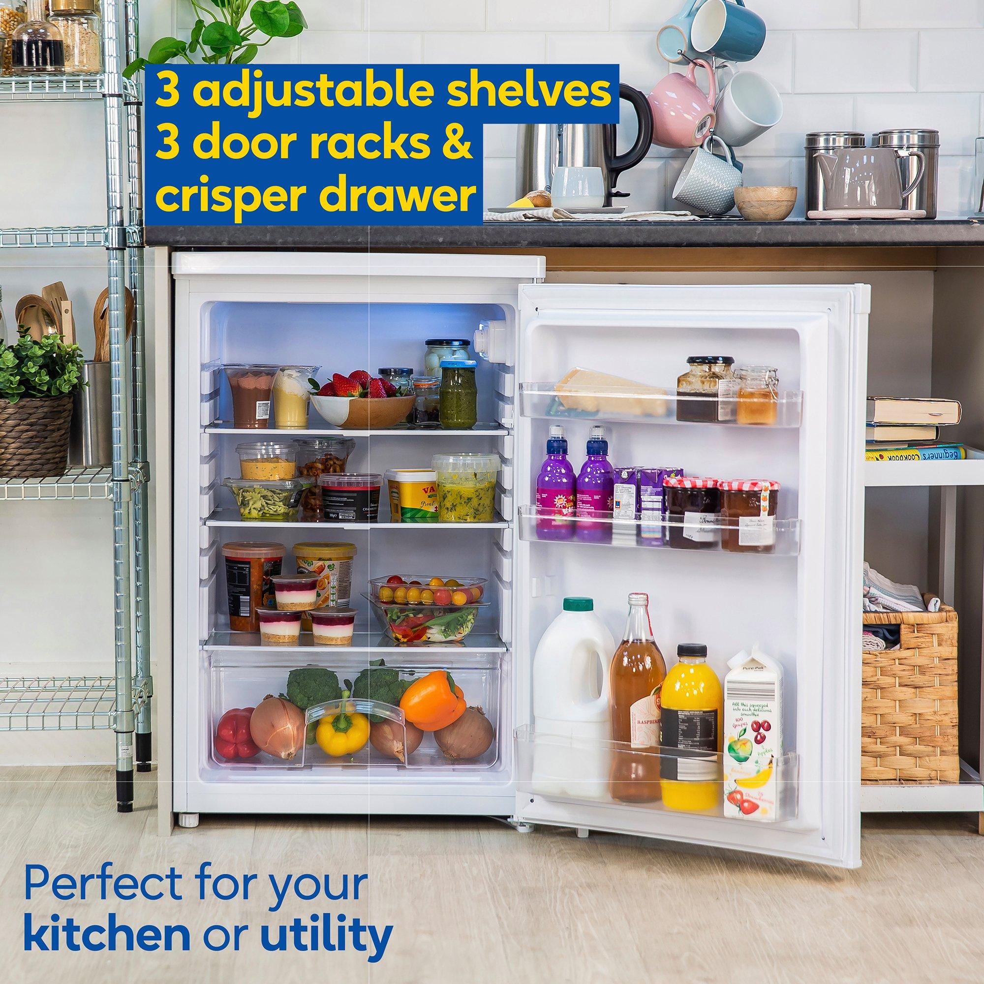 White - Russell Hobbs - RH85UCLF552E1B Under Counter Larder Fridge Black - 6