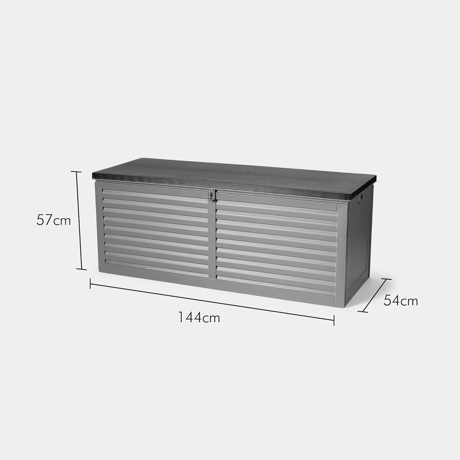 Grey - VonHaus - VonHaus - 390L Plastic Storage Box - 5