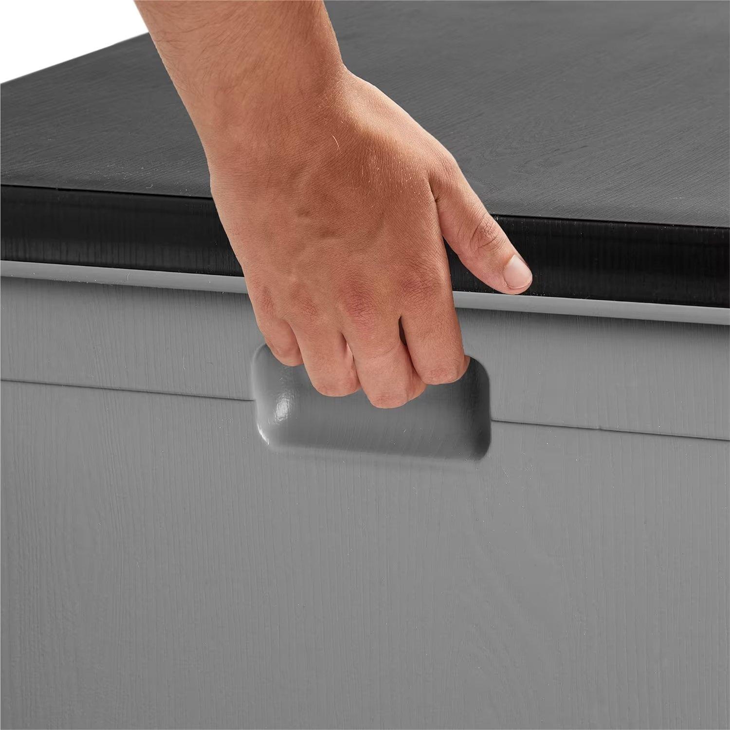 Grey - VonHaus - VonHaus - 390L Plastic Storage Box - 8