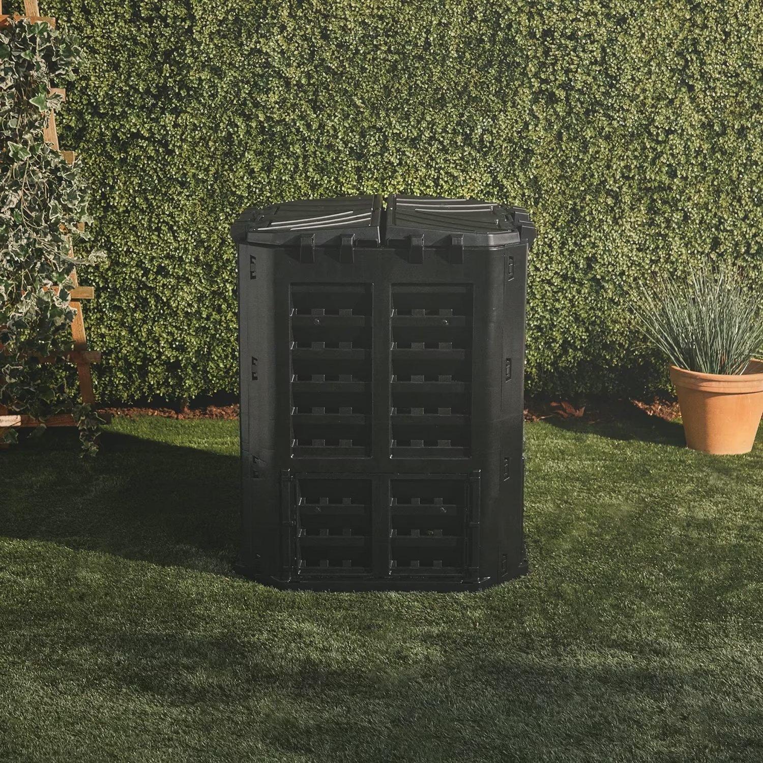 Black - VonHaus - VonHaus - 360L Black Composter - 8