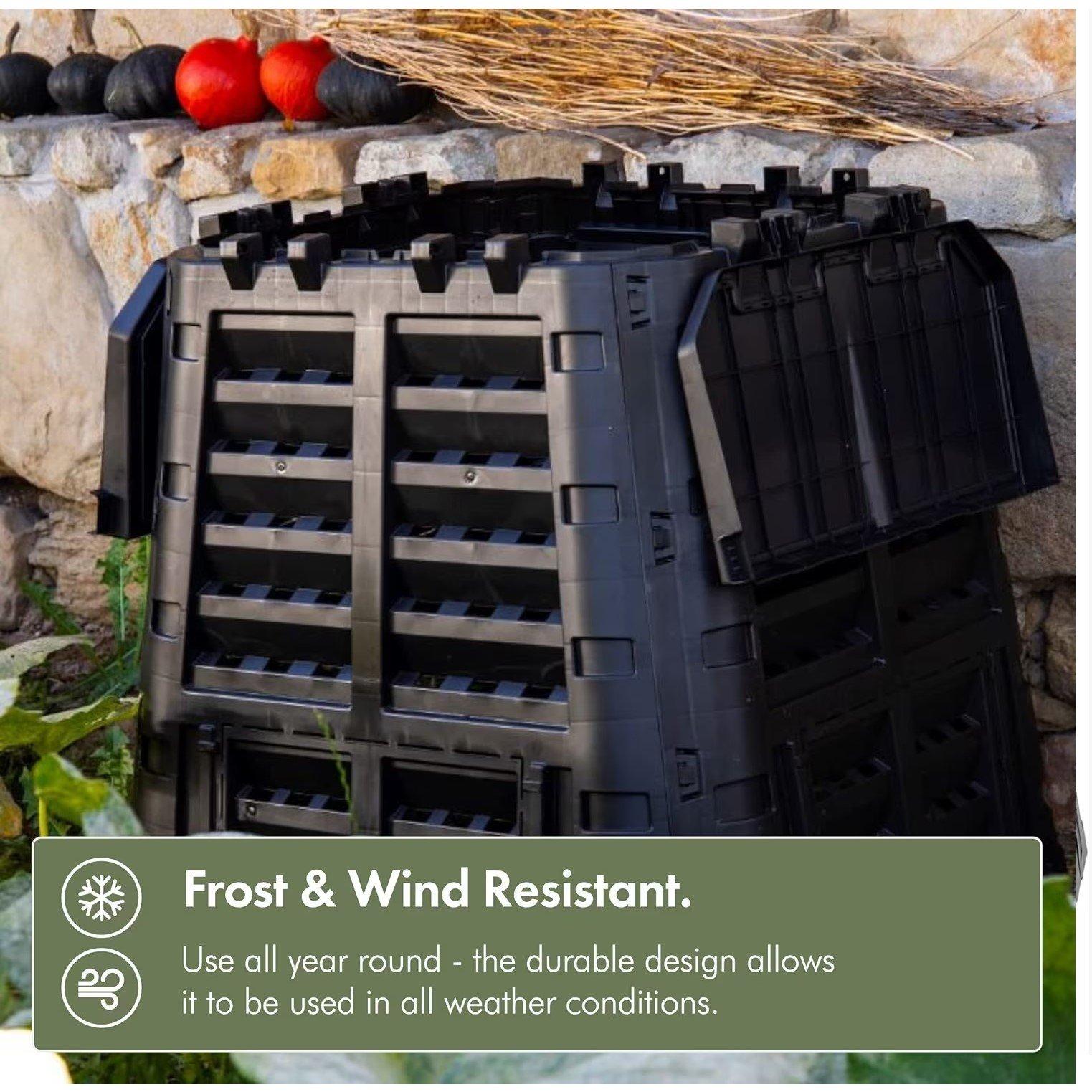 Black - VonHaus - VonHaus - 480L Black Composter - 2