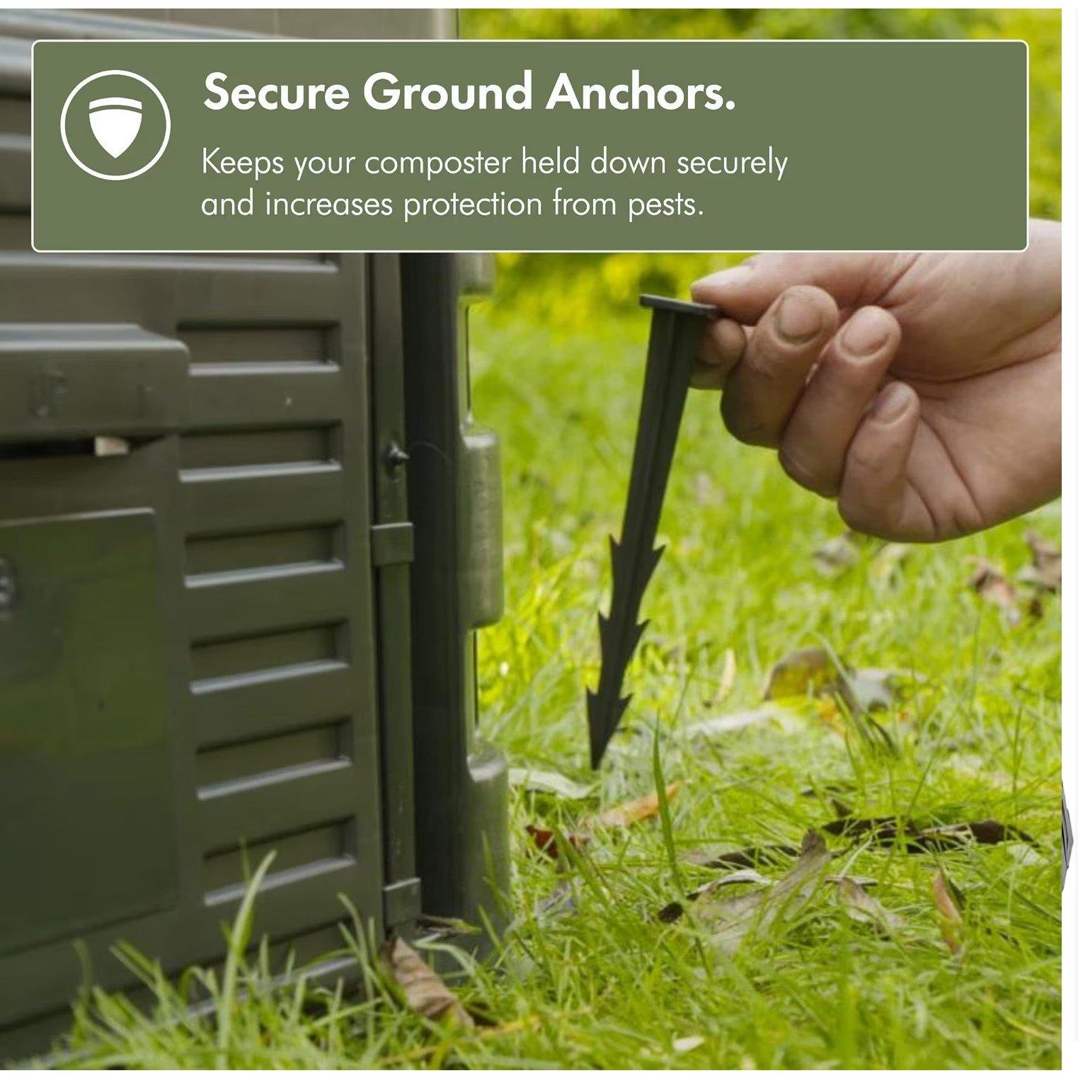 Black - VonHaus - VonHaus - 480L Black Composter - 4