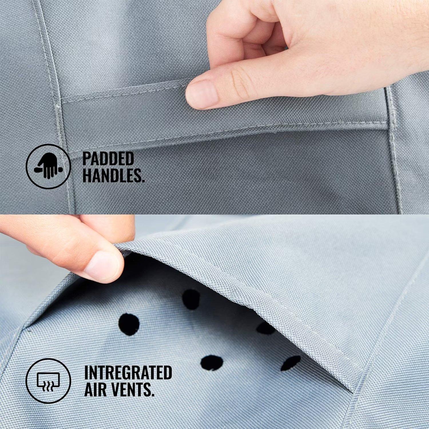 Grey - VonHaus - VonHaus - Round Fire Pit Cover - 4