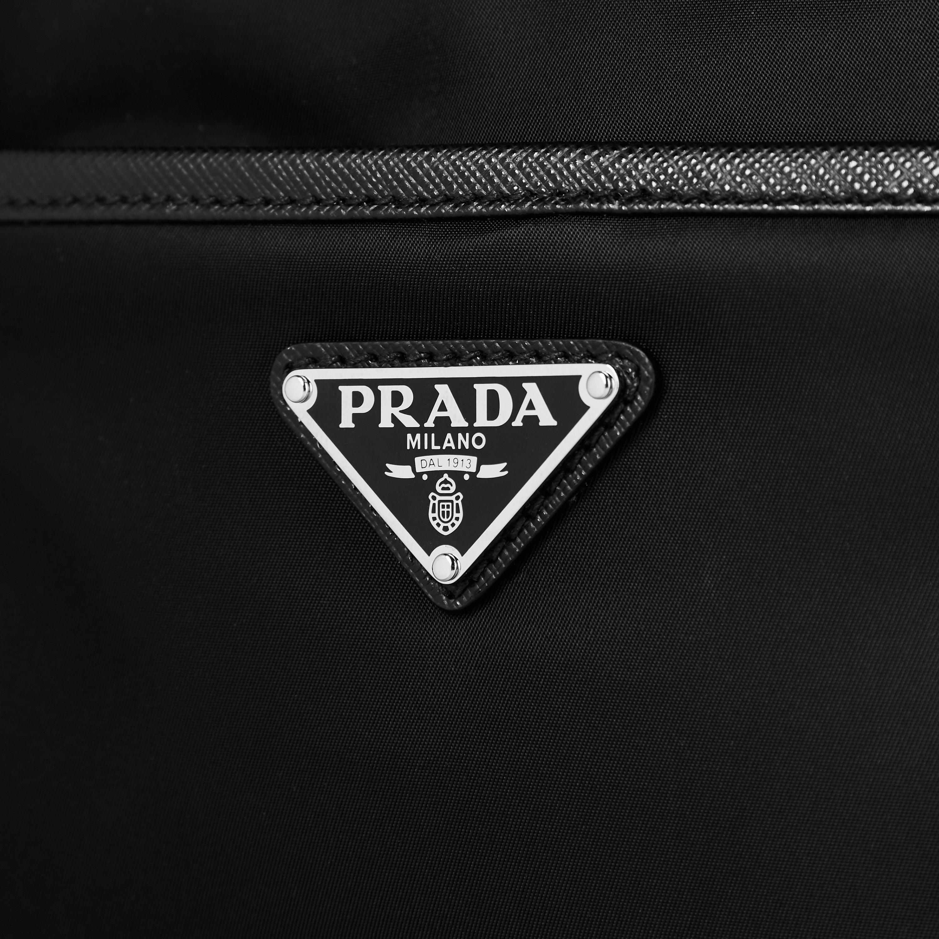Black - Prada - Leather Crossbody Bag - 3