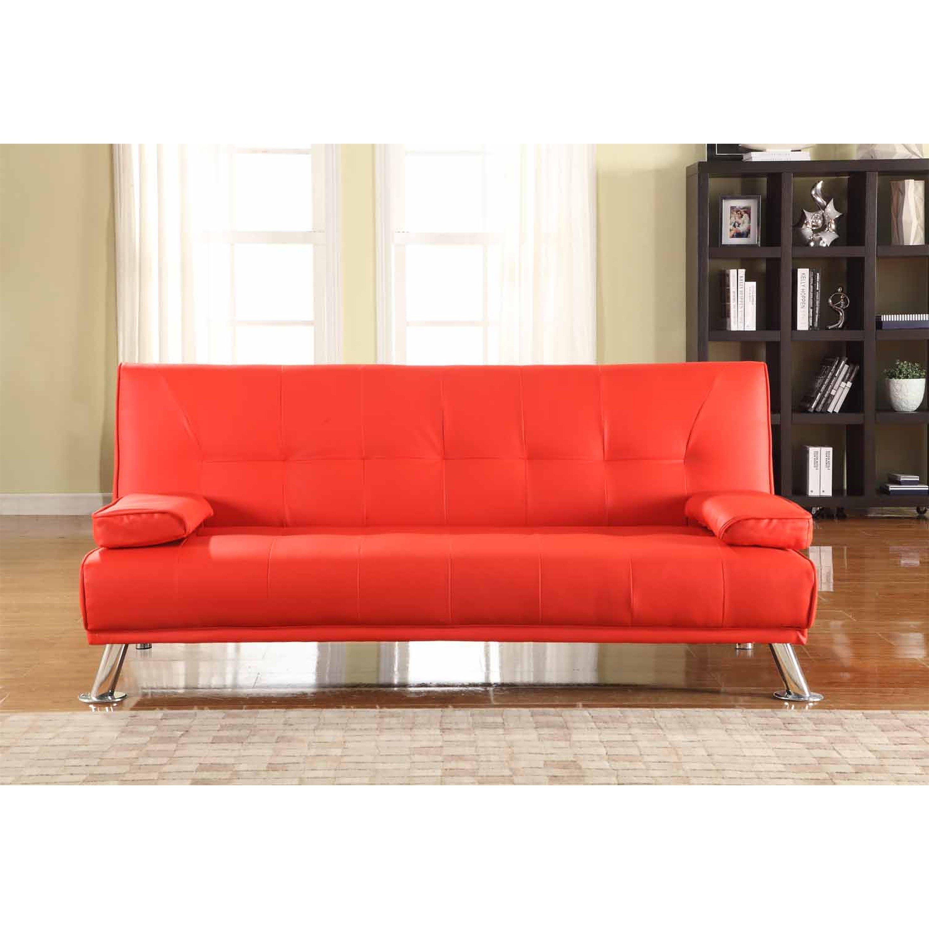 Italian PU Leather Sofa Bed