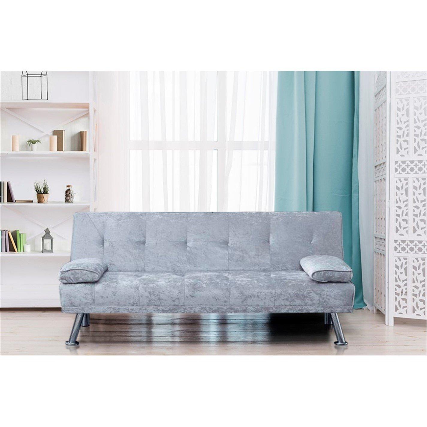 Italian Crushed Velvet Sofa Bed