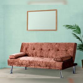 Comfy Living Italian Crushed Velvet Sofa Bed