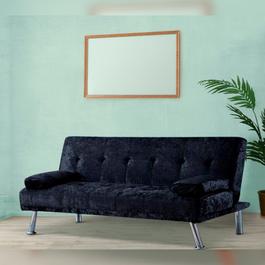 Comfy Living Italian Crushed Velvet Sofa Bed