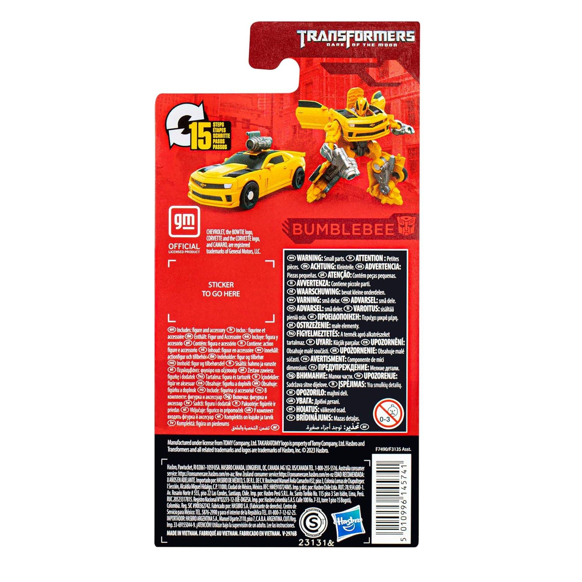 Marchandise - Transformers - TRANSFORMERS GENERATIONS STUDIO CORE TF3 BUMBLEBEE - 3