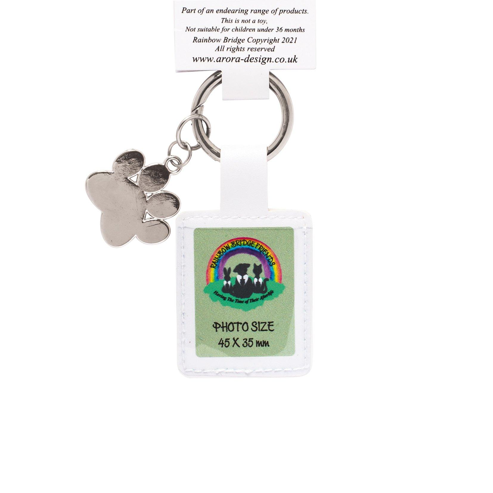 White - Rainbow Bridge Friends - 2321 - Dog Key Ring - 2