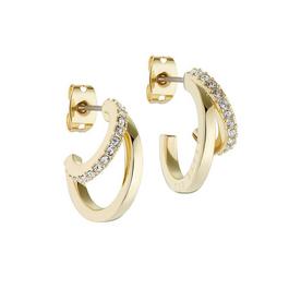 Ted Baker Helias Double Hoop Crystal Earrings