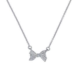 Ted Baker Barsie Crystal Bow Pendant Necklace