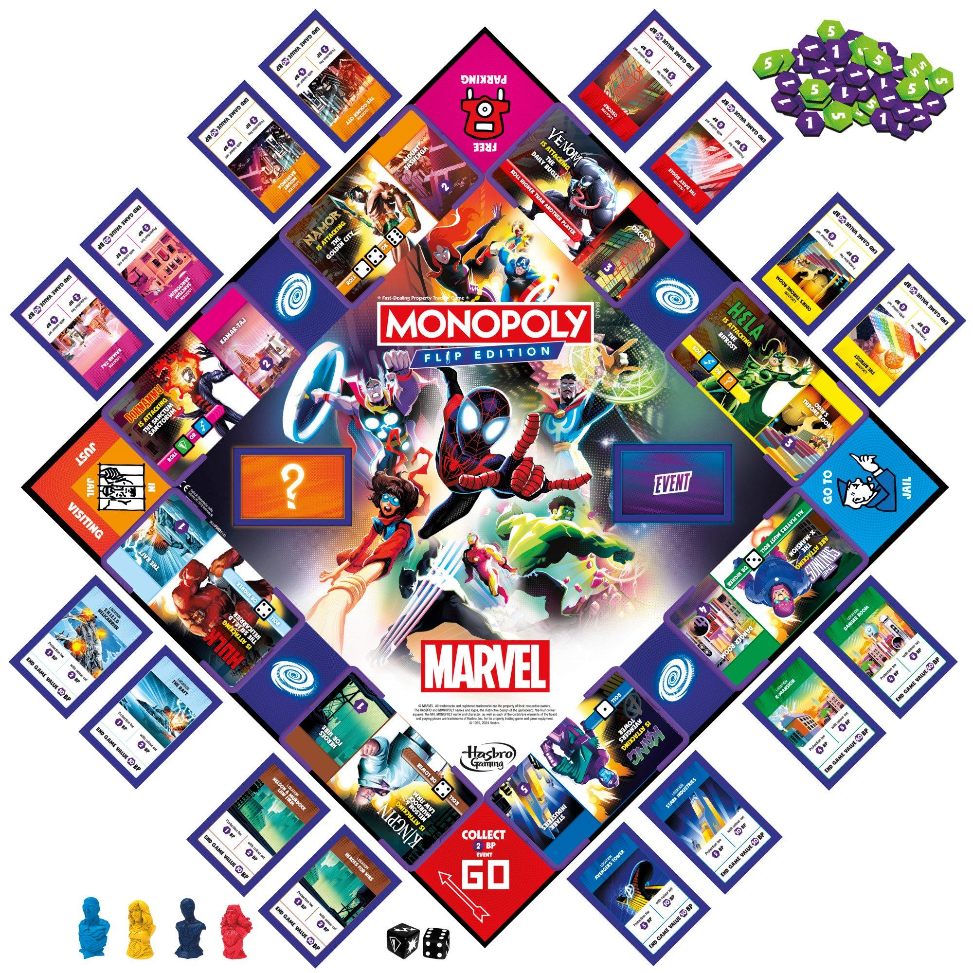 Merchandise - Monopoly - MONOPOLY FLIP MARVEL - 4