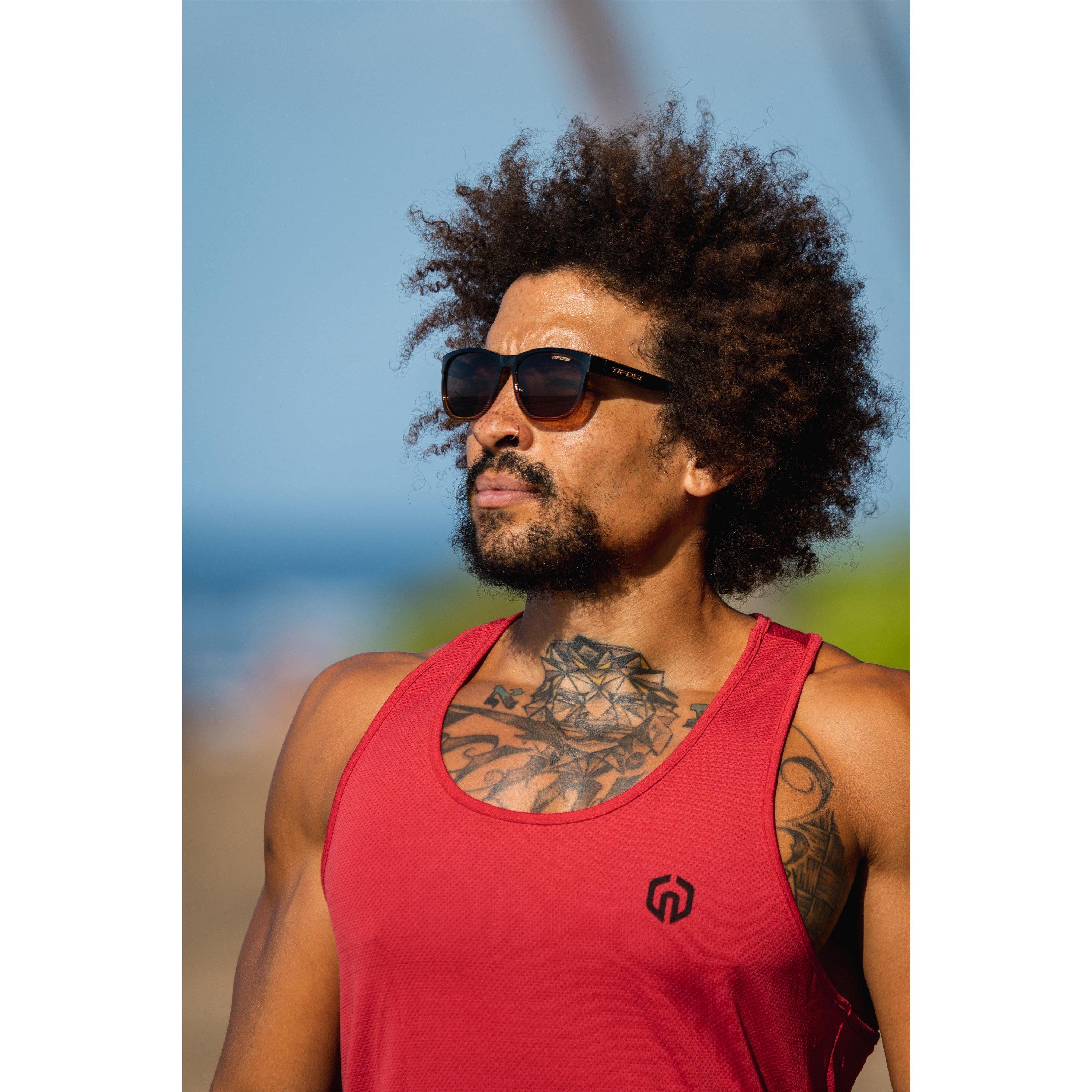 Brown Fade - Tifosi - Swank XL Single Polarised Lens Sunglasses - 7