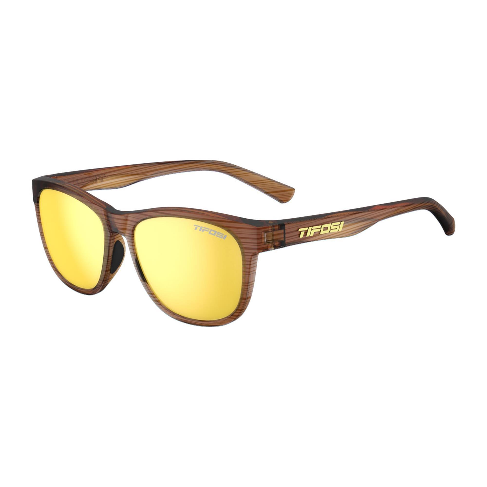 Tifosi  Swank Sunglasses - Woodgrain/Smoke