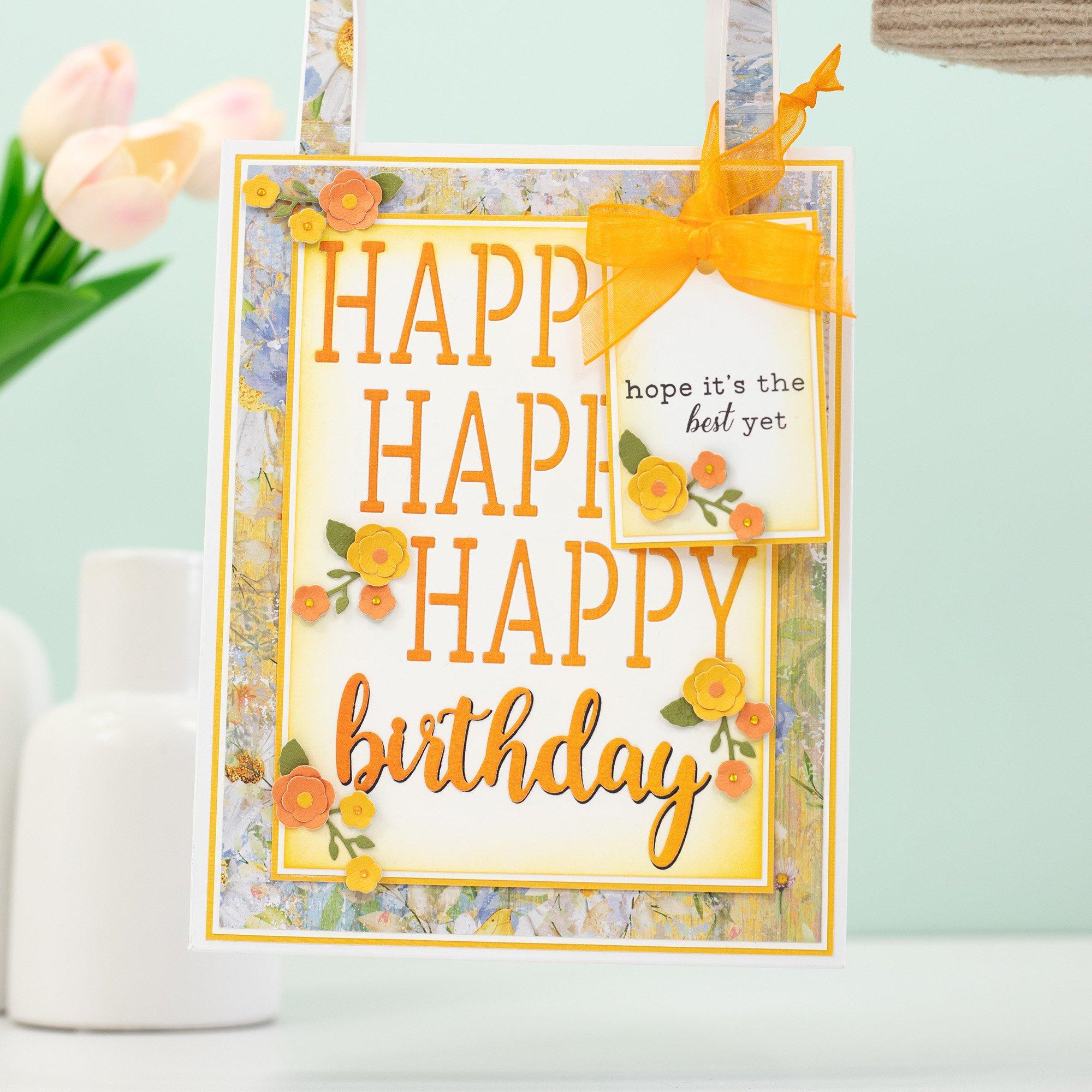 Multi - Crafters Companion - Best Birthday Stamp & Die - 4