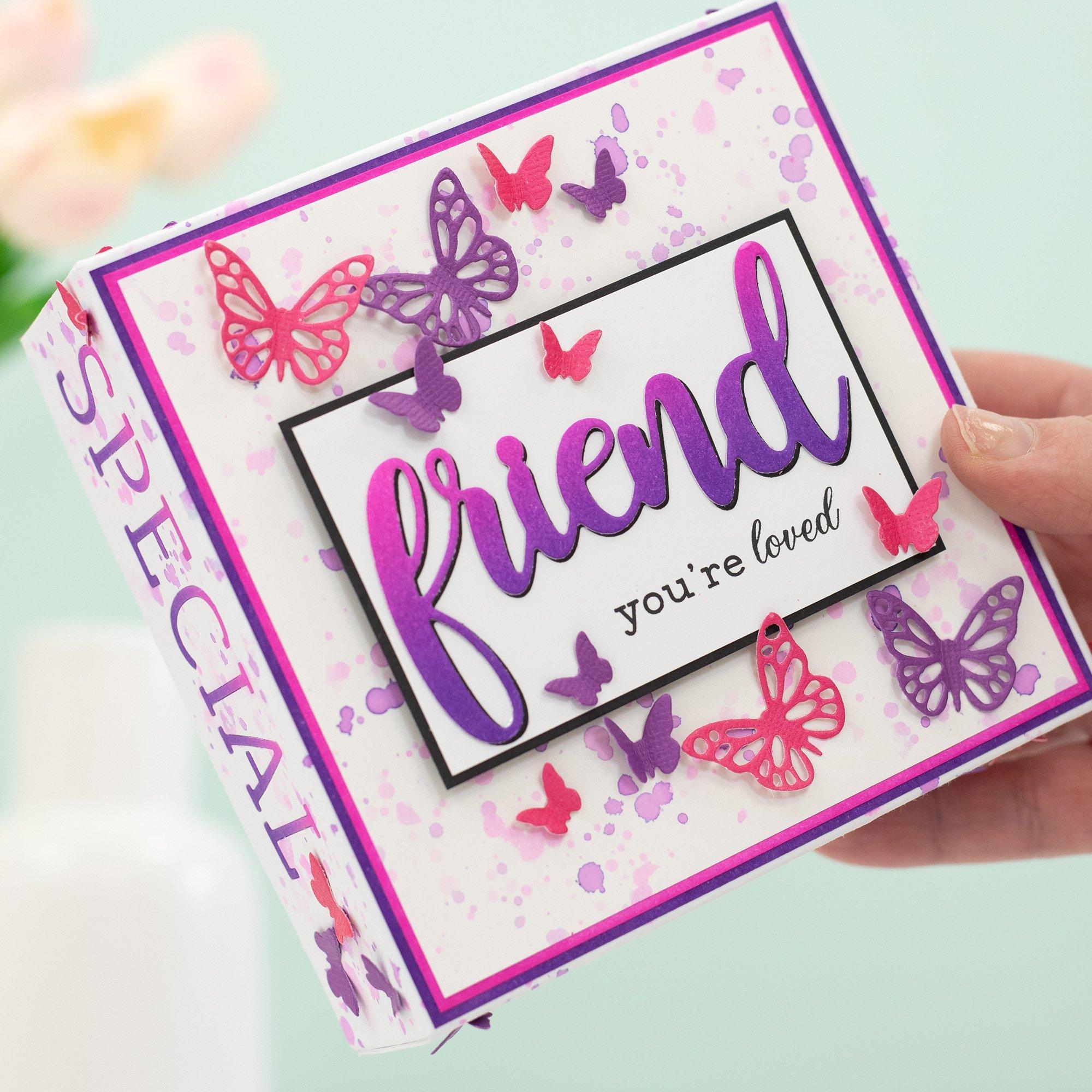 Multi - Crafters Companion - Loved Friend Stamp & Die - 4