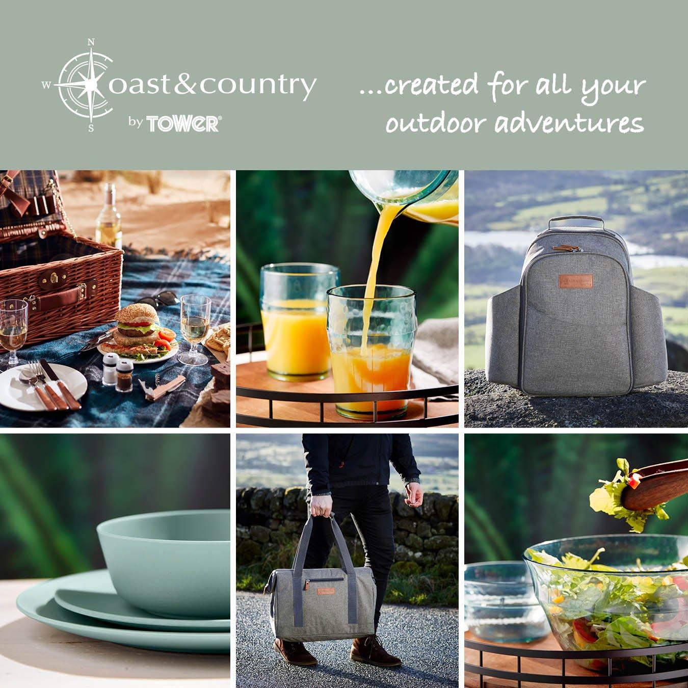 Green - Tower - Heritage 4 Person Picnic Bag - 9