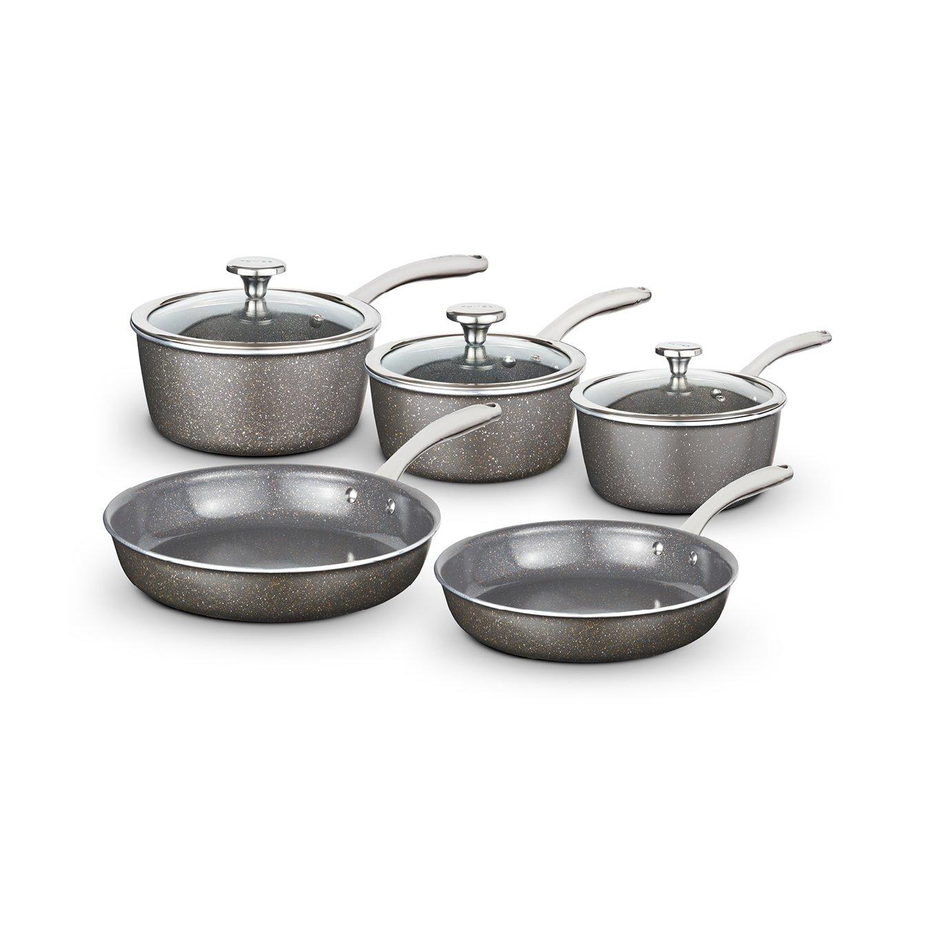 Graphite - Tower - Cerastone Pro 5 Piece Cookware Set - 1