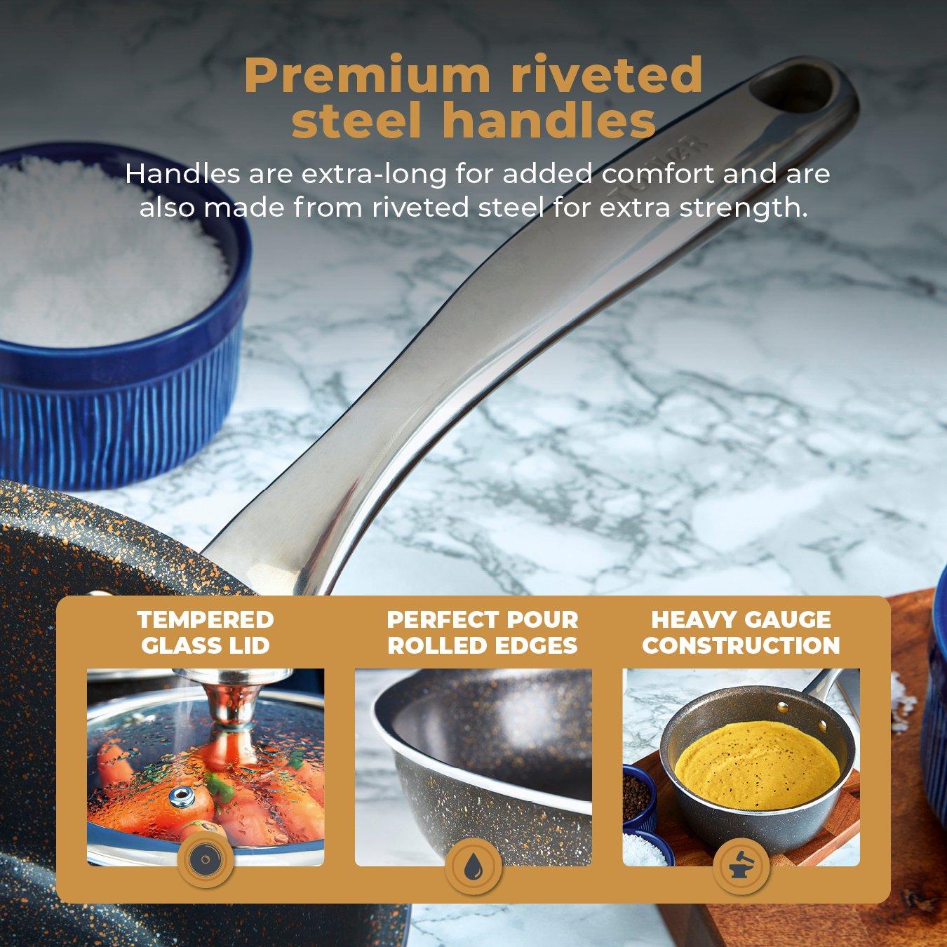 Graphite - Tower - Cerastone Pro 5 Piece Cookware Set - 5