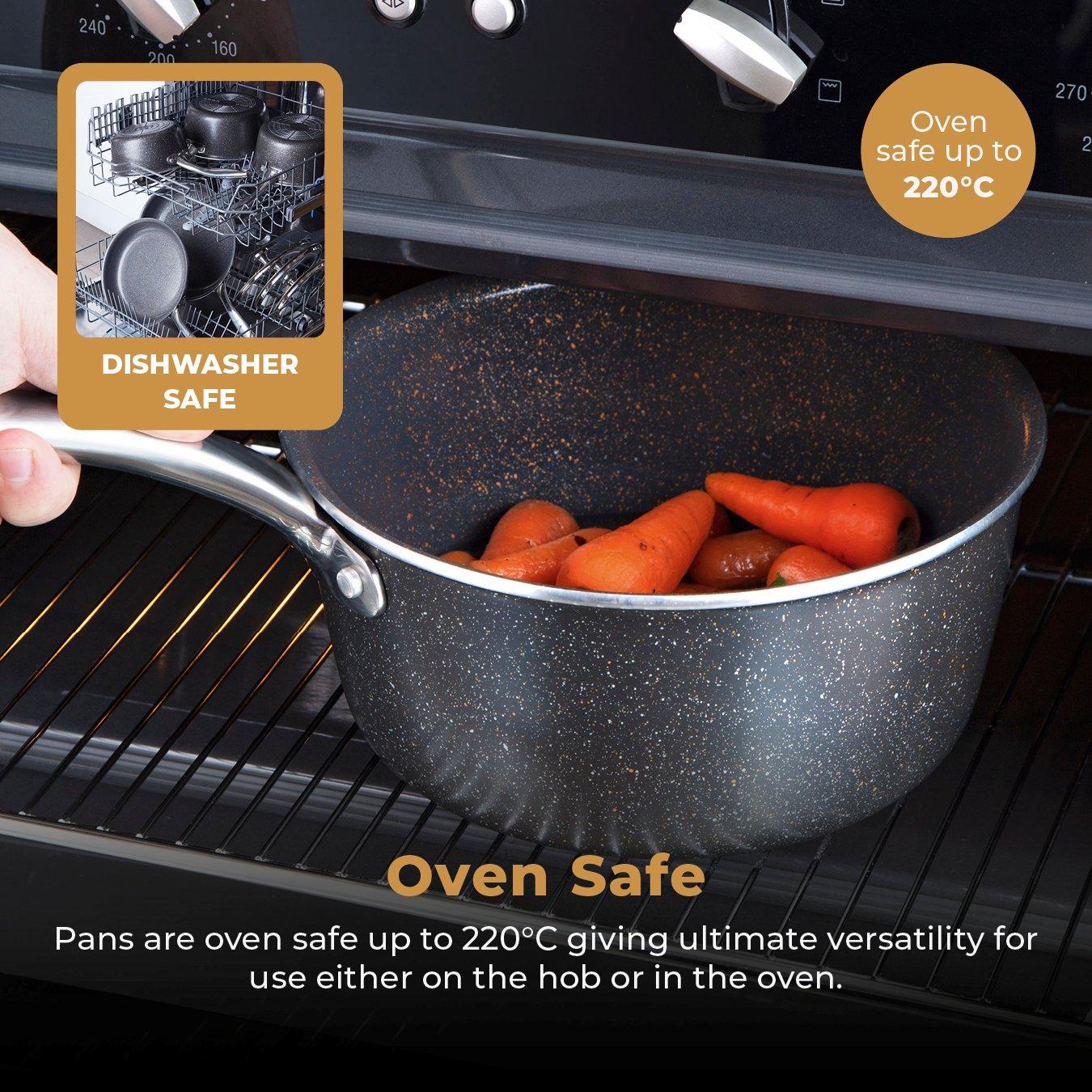 Graphite - Tower - Cerastone Pro 5 Piece Cookware Set - 7