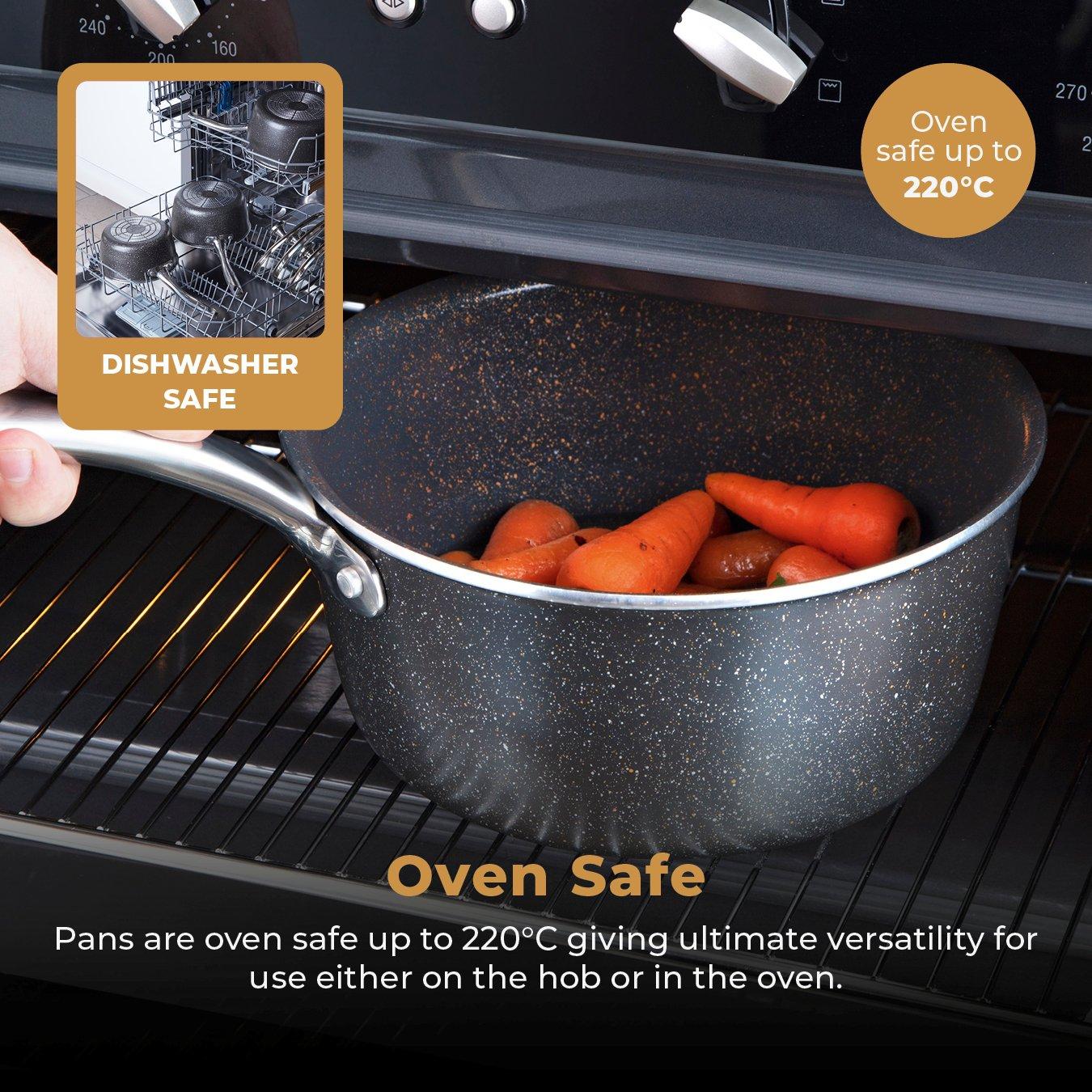 Graphite - Tower - Cerastone Pro 22cm Saucepan with Glass Lid - 7