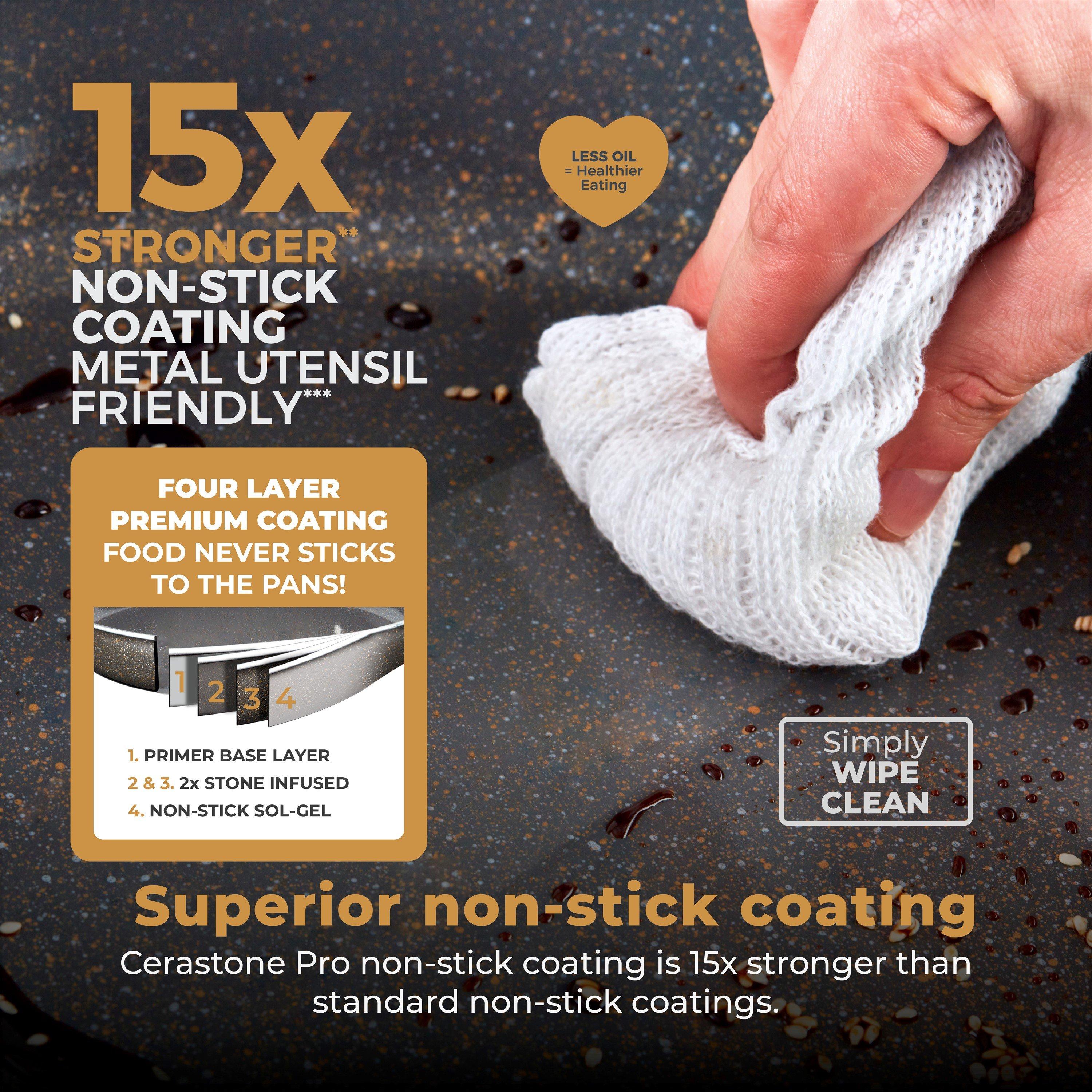 Graphite - Tower - Cerastone Pro 2 Piece Frying Pan Set - 3