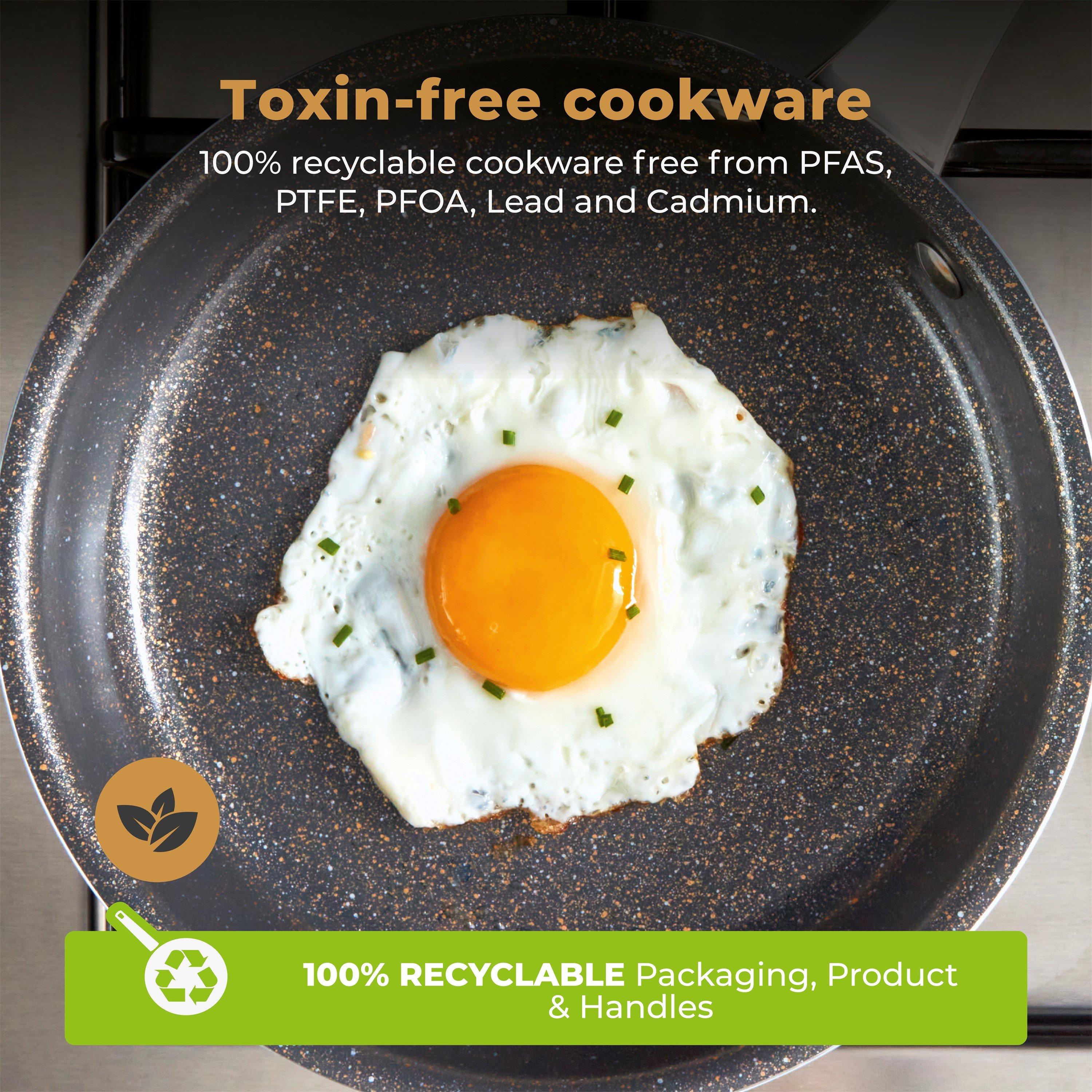 Graphite - Tower - Cerastone Pro 2 Piece Frying Pan Set - 6