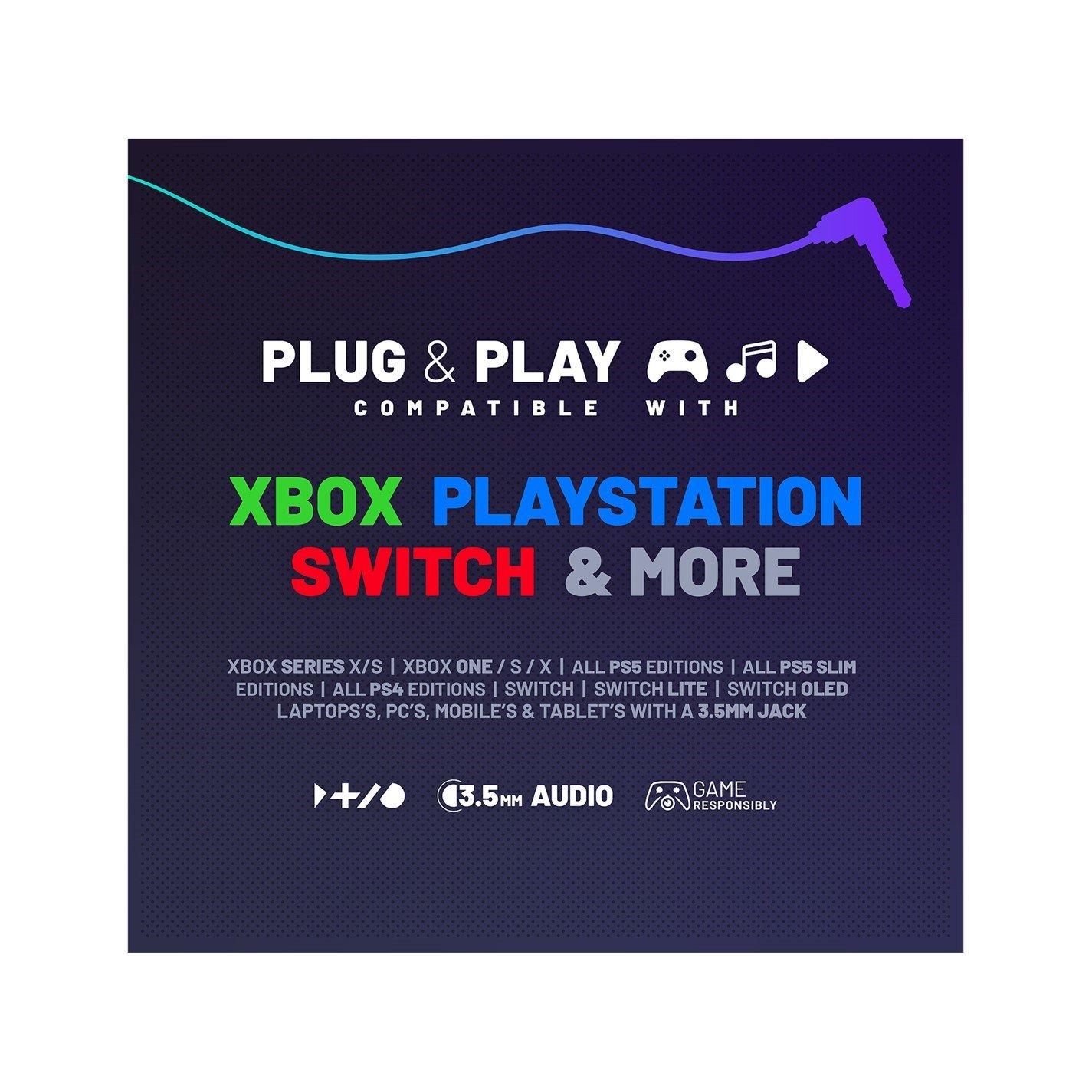 Sky Blue - Stealth - PANTHER Gaming Headset PS4 PS5 XBOX Switch & PC - Sky - 4