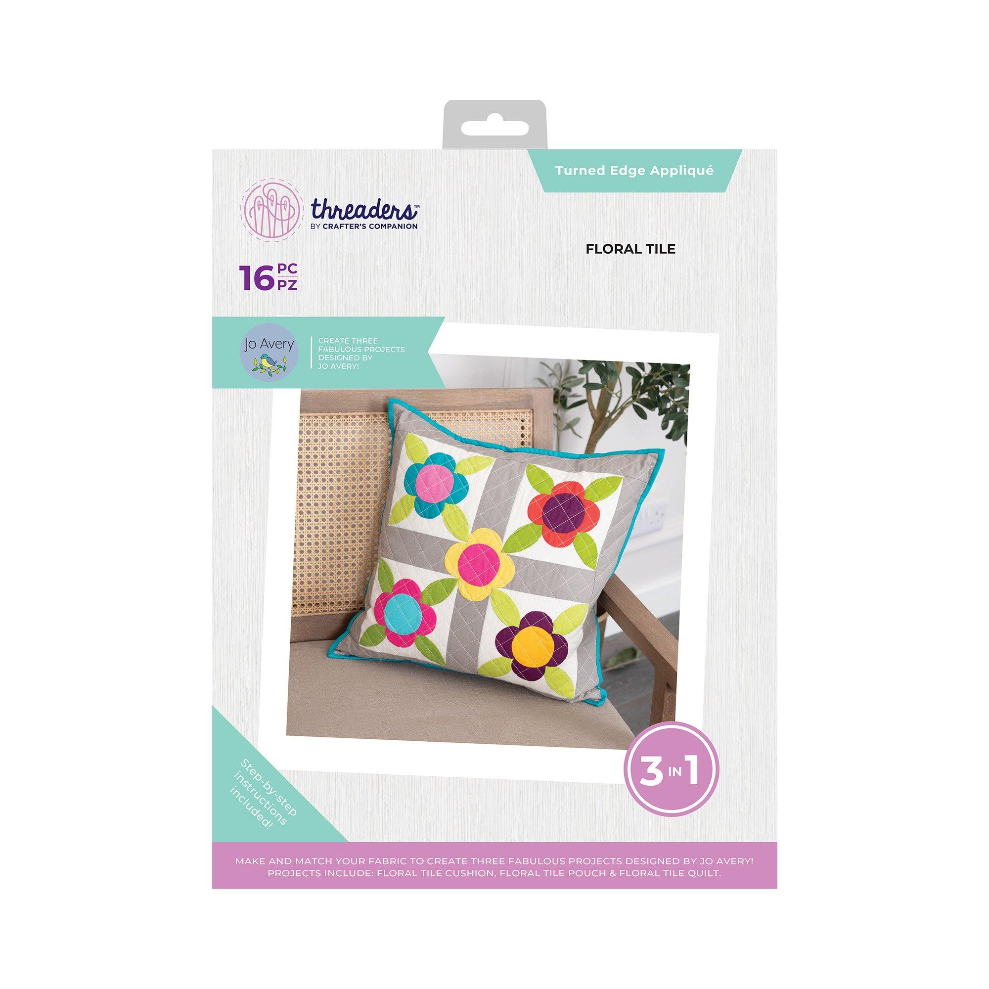 Crafters Companion Threaders Turned Edge Applique Templates - Floral