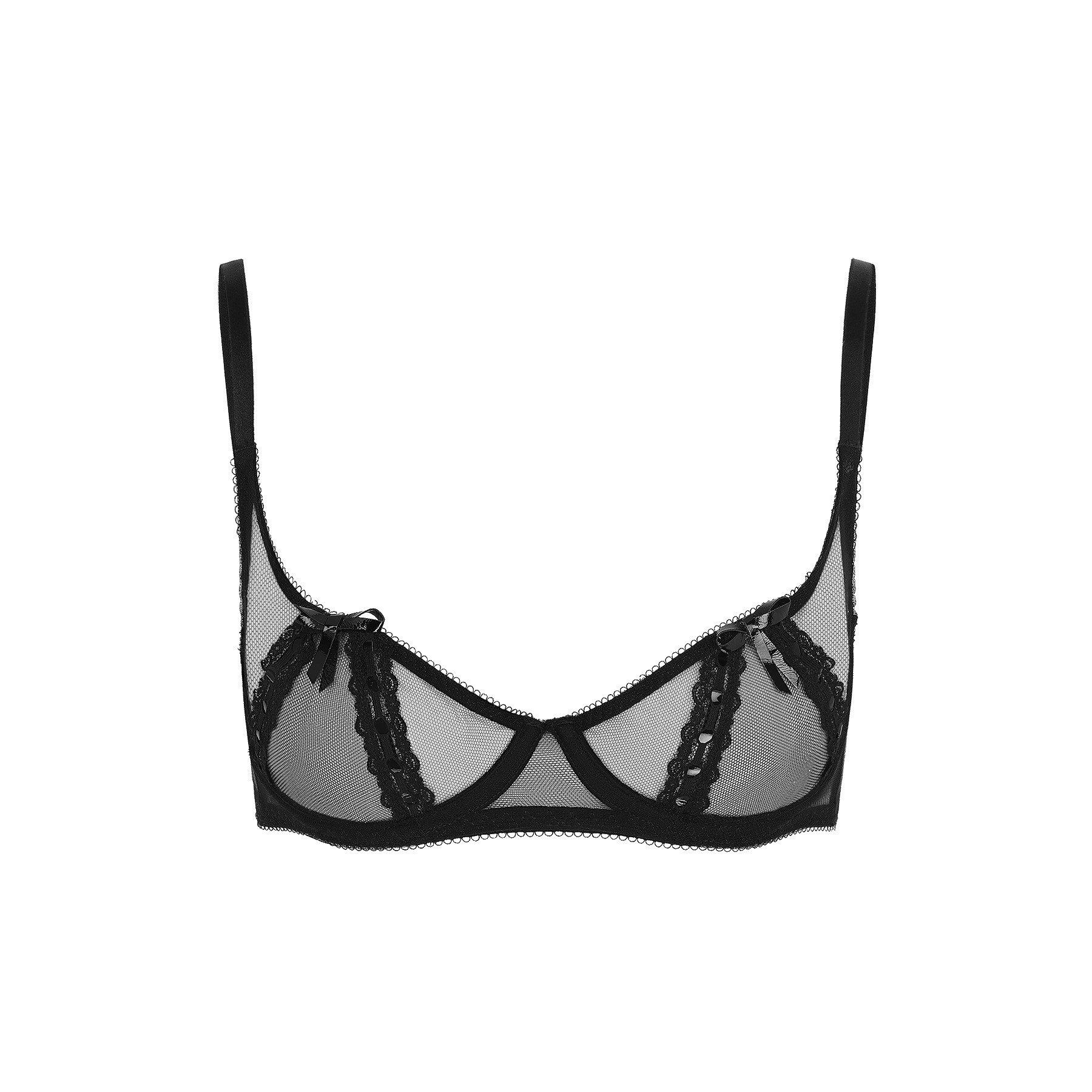 Black - Agent Provocateur - ZARIE Demi Cup Underwired Bra - 3