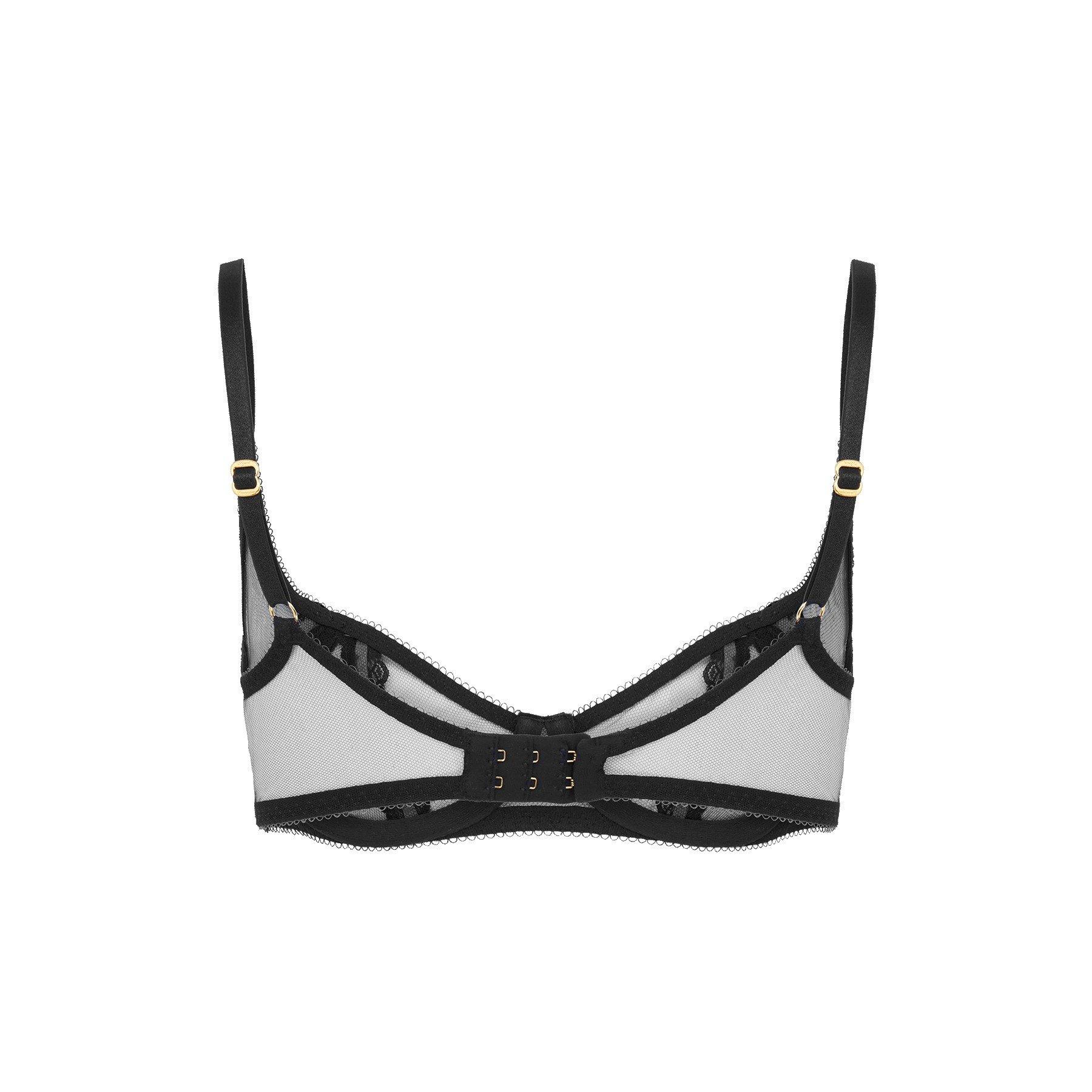 Black - Agent Provocateur - ZARIE Demi Cup Underwired Bra - 4