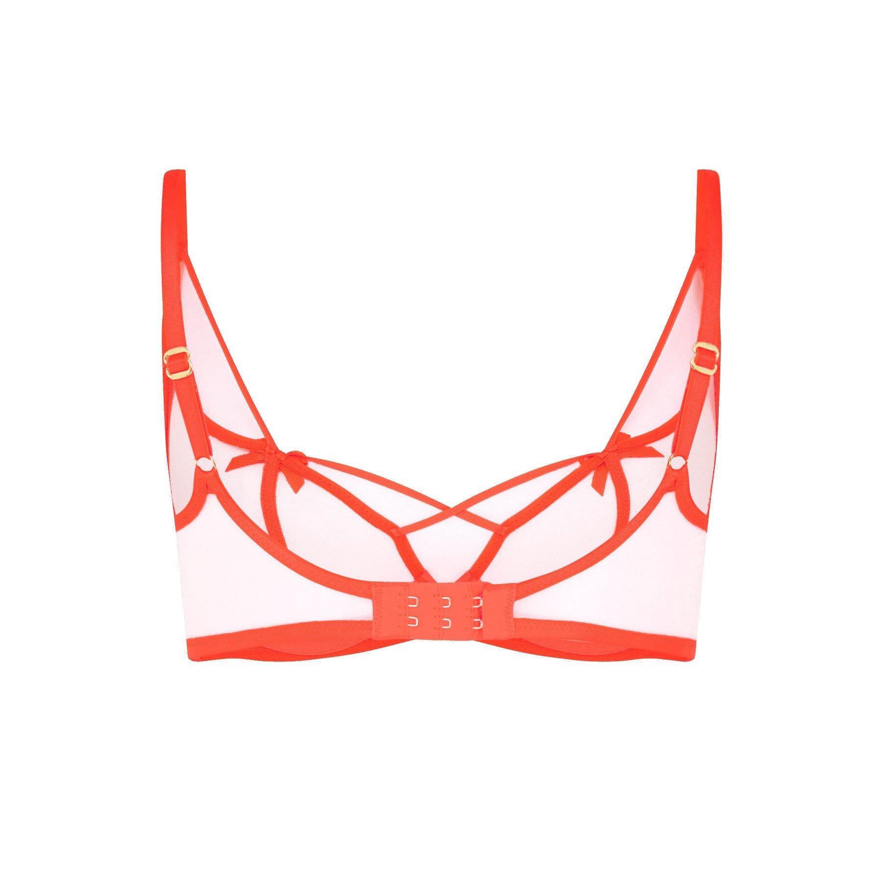 Neon Orange/San - Agent Provocateur - ZELLA Plunge Underwired Bra - 4