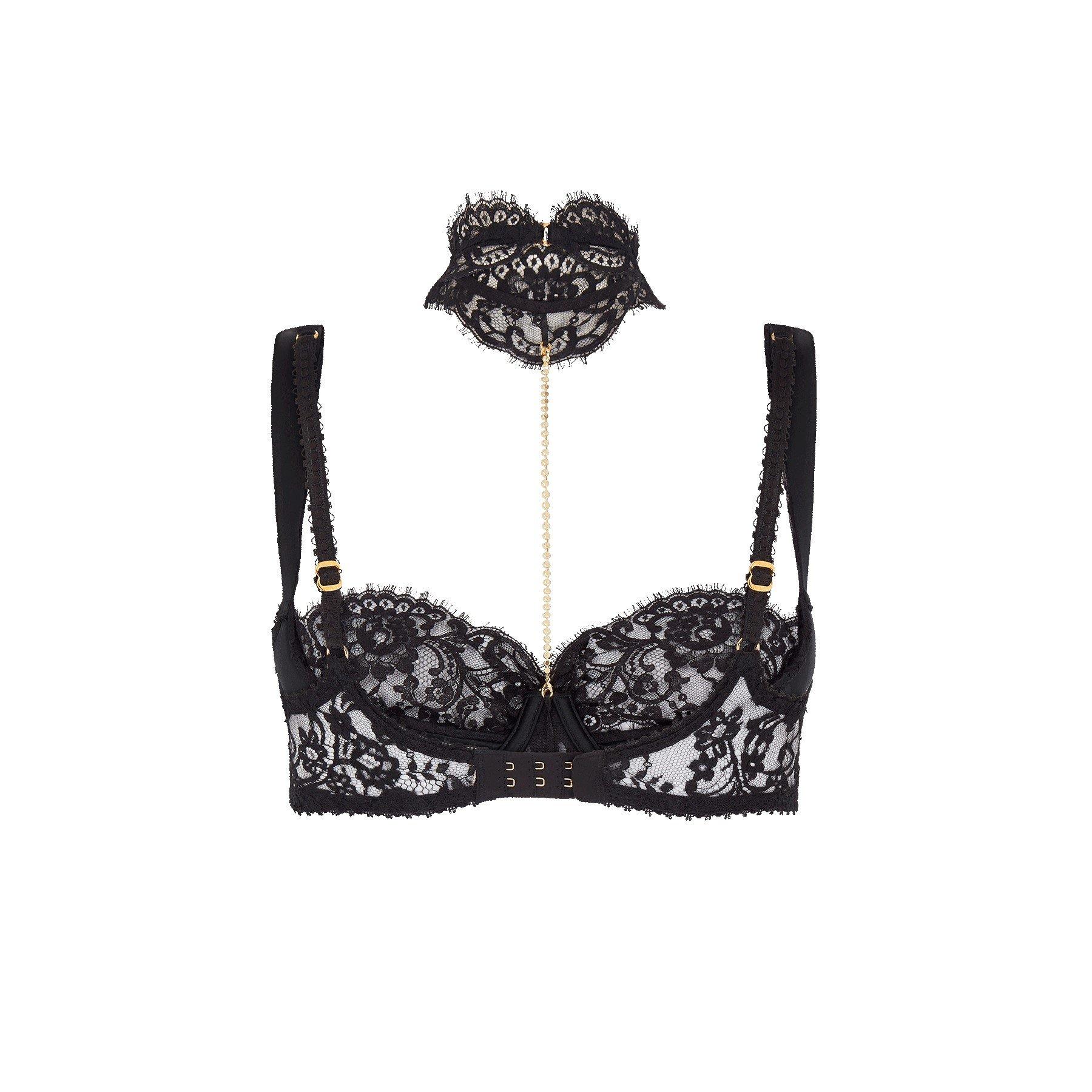 Black - Agent Provocateur - JEWLIE Balconette Underwired Bra - 4