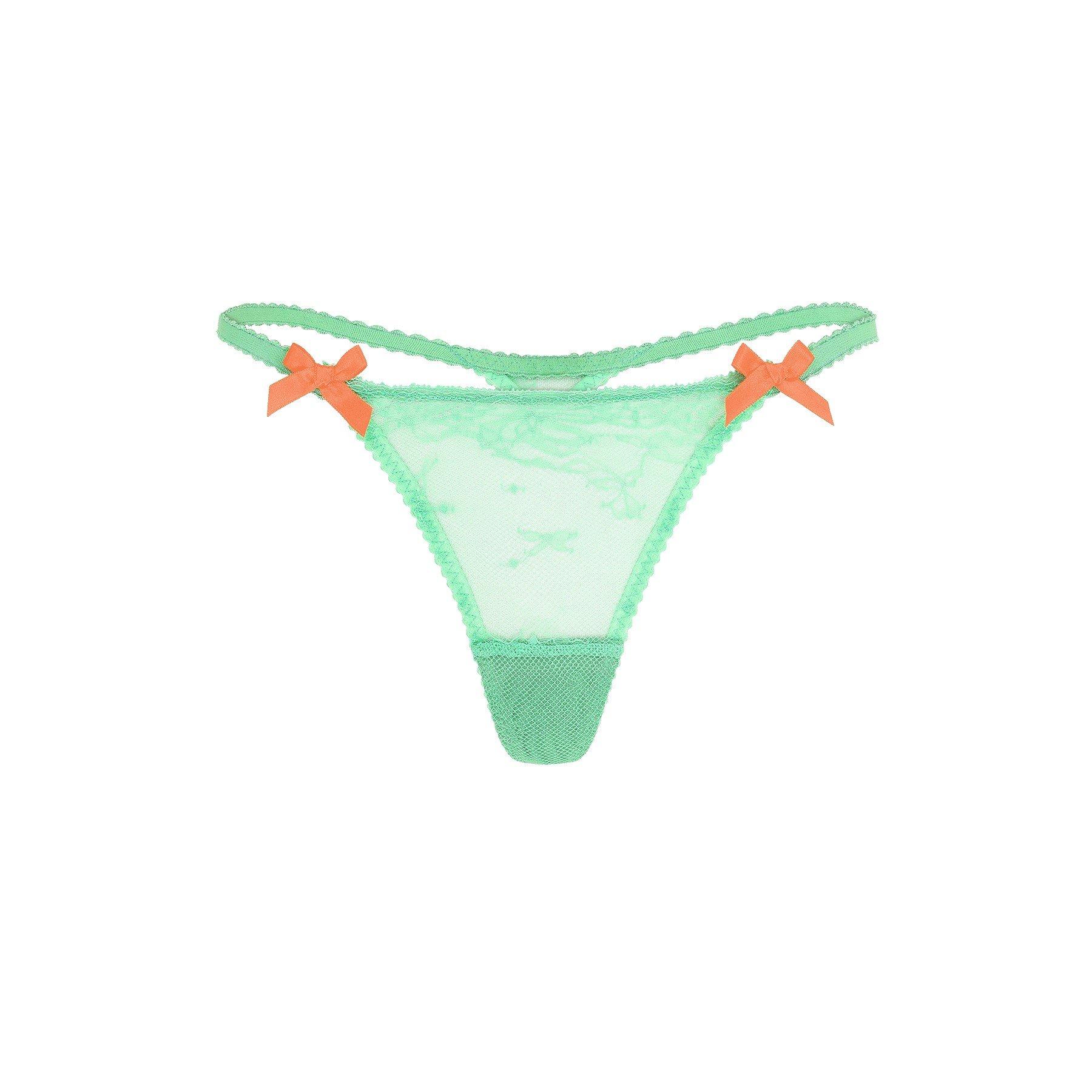 Agent Provocateur ISEDORA Thong - Green/Neon Oran - Size 3